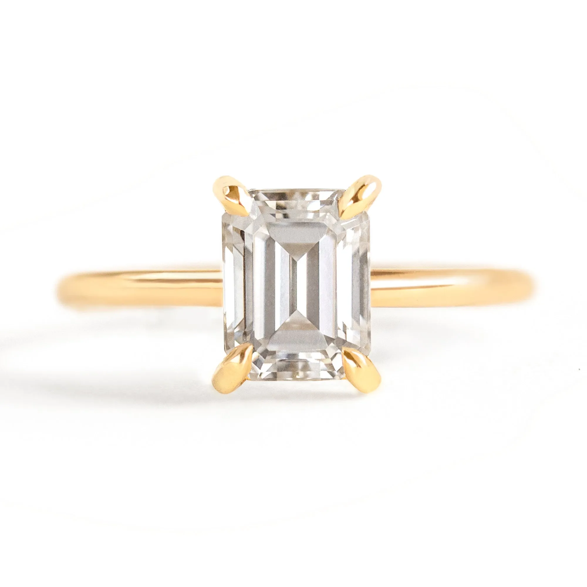 Bella Emerald Cut Solitaire Ring