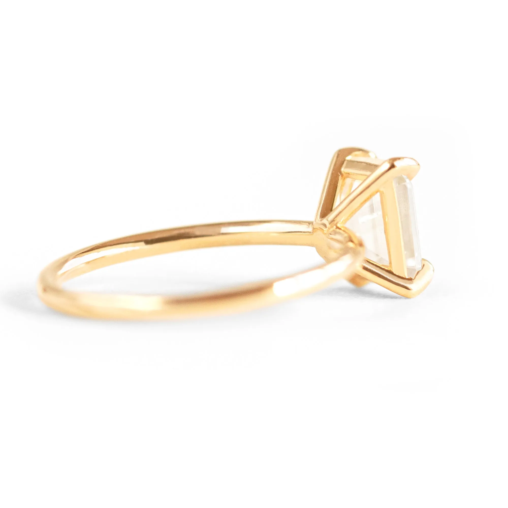 Bella Emerald Cut Solitaire Ring