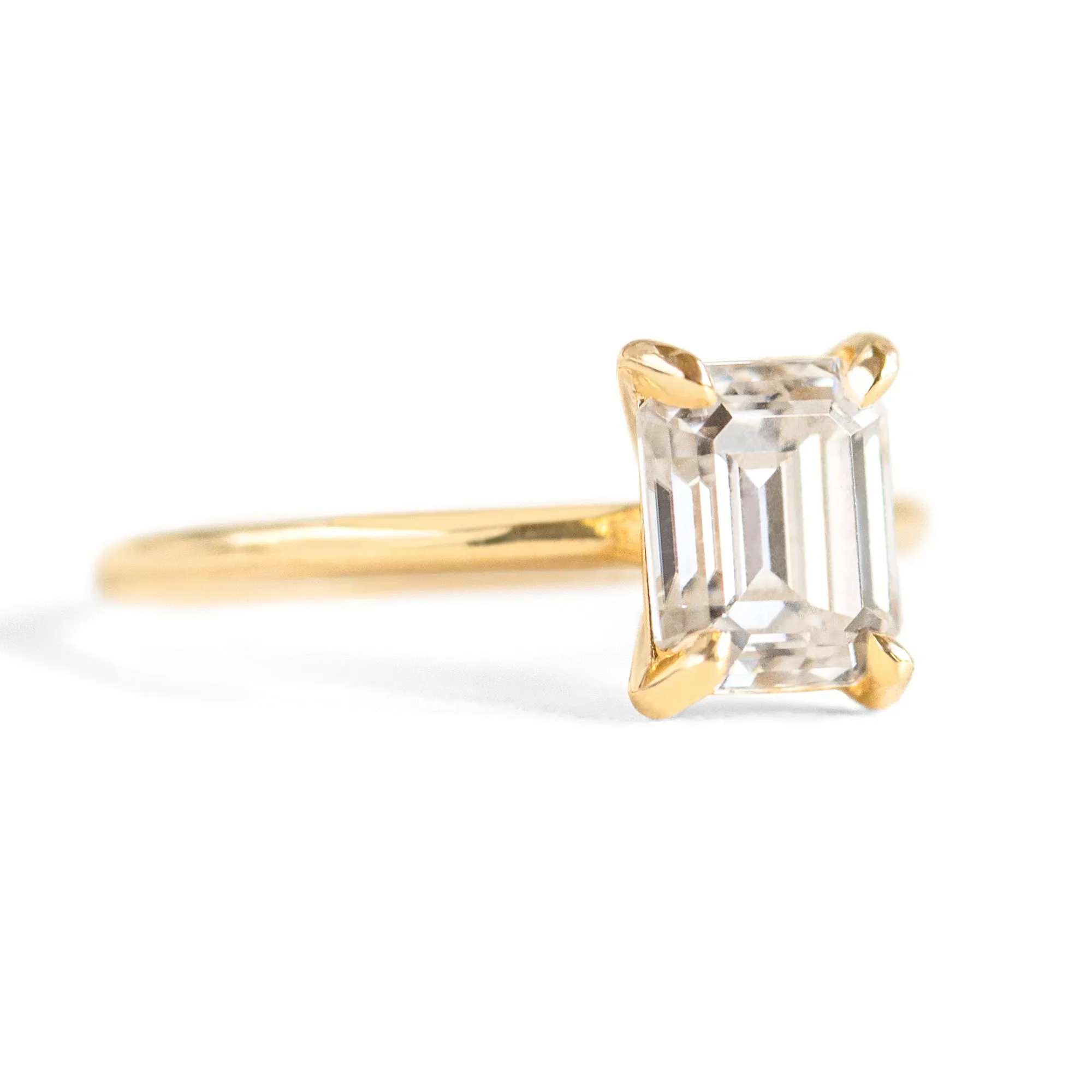 Bella Emerald Cut Solitaire Ring