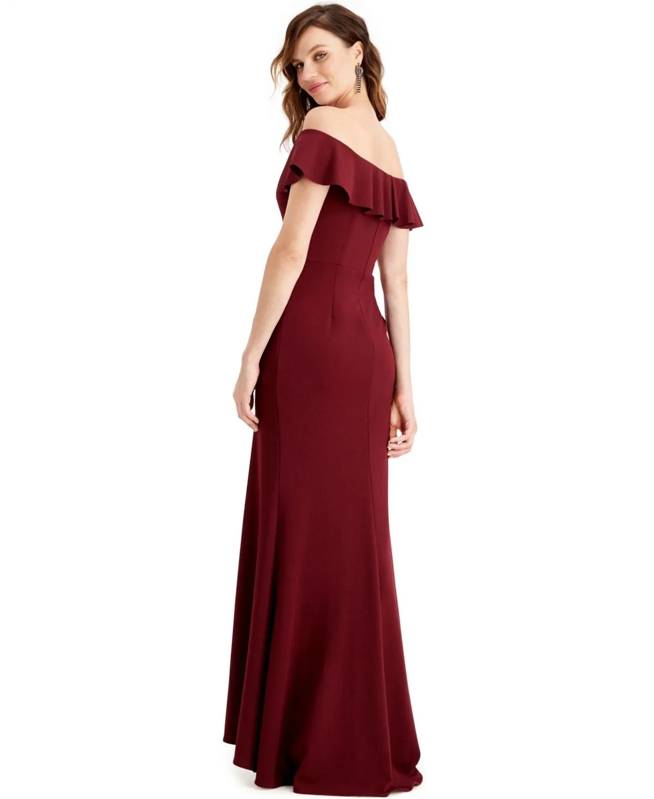 Betsy & Adam Womens Sheath Long Evening Gown Dress 166f37937468c9