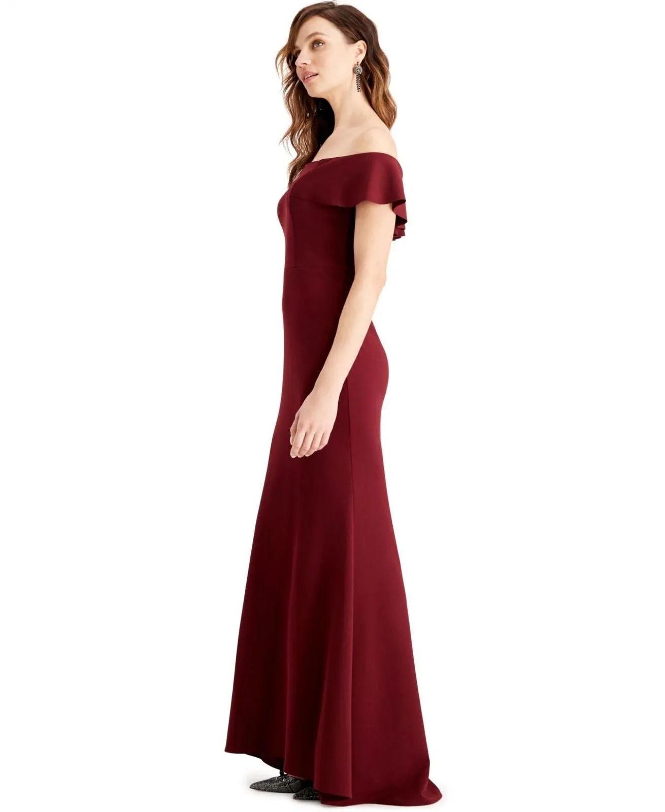 Betsy & Adam Womens Sheath Long Evening Gown Dress 166f37937468c9