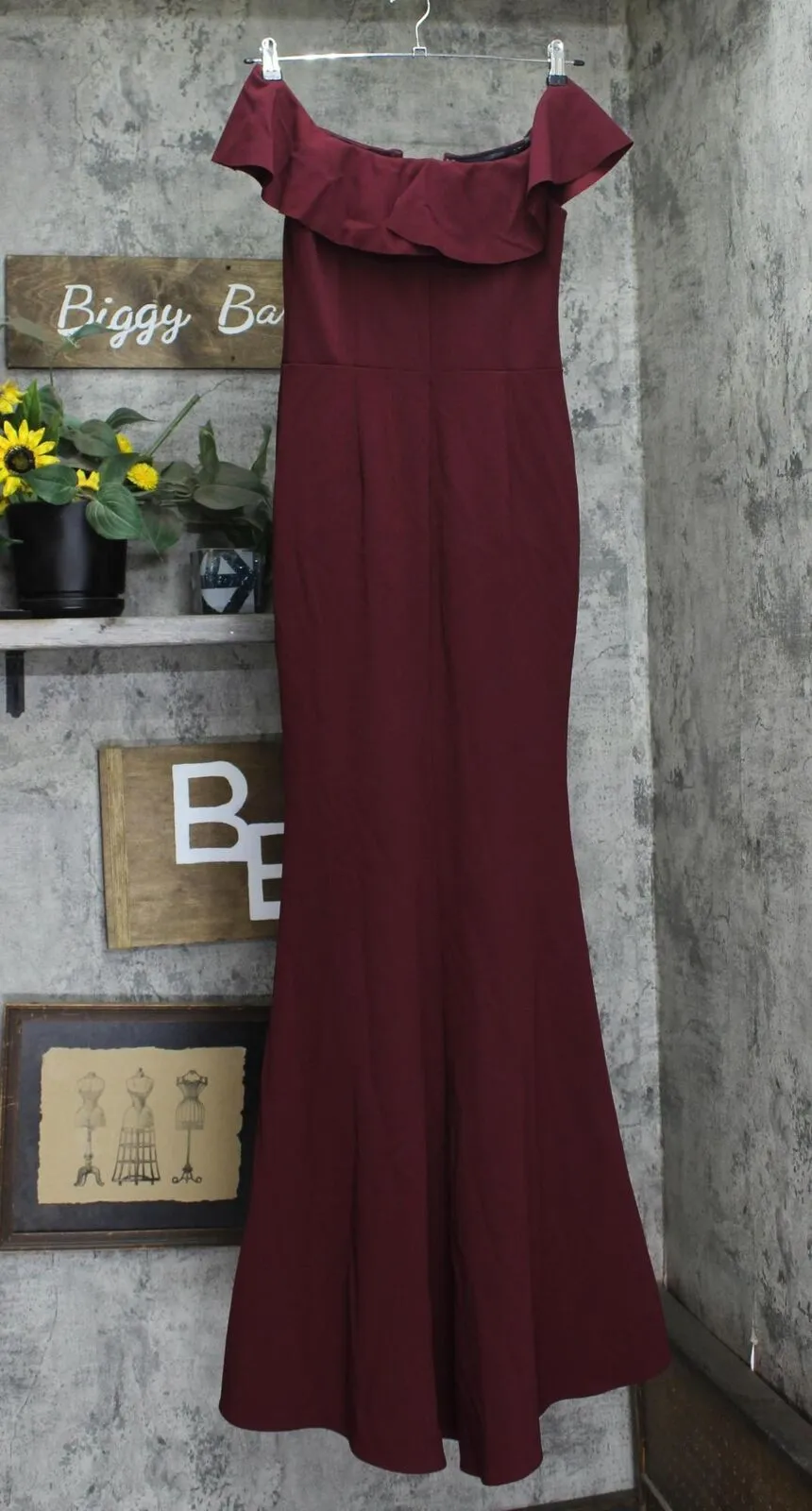 Betsy & Adam Womens Sheath Long Evening Gown Dress 166f37937468c9