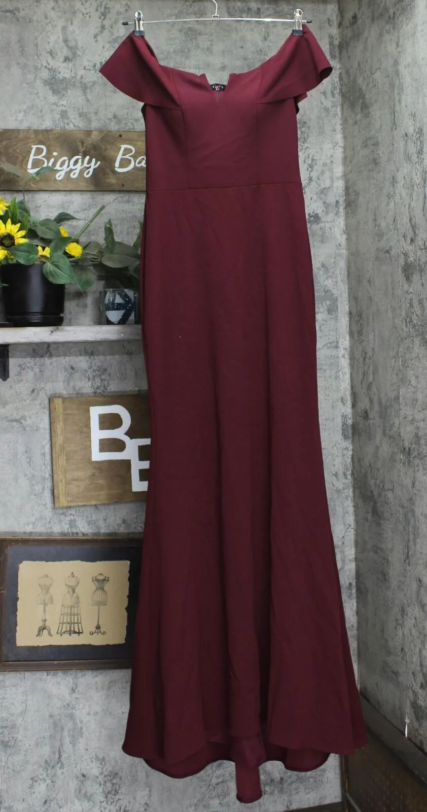 Betsy & Adam Womens Sheath Long Evening Gown Dress 166f37937468c9