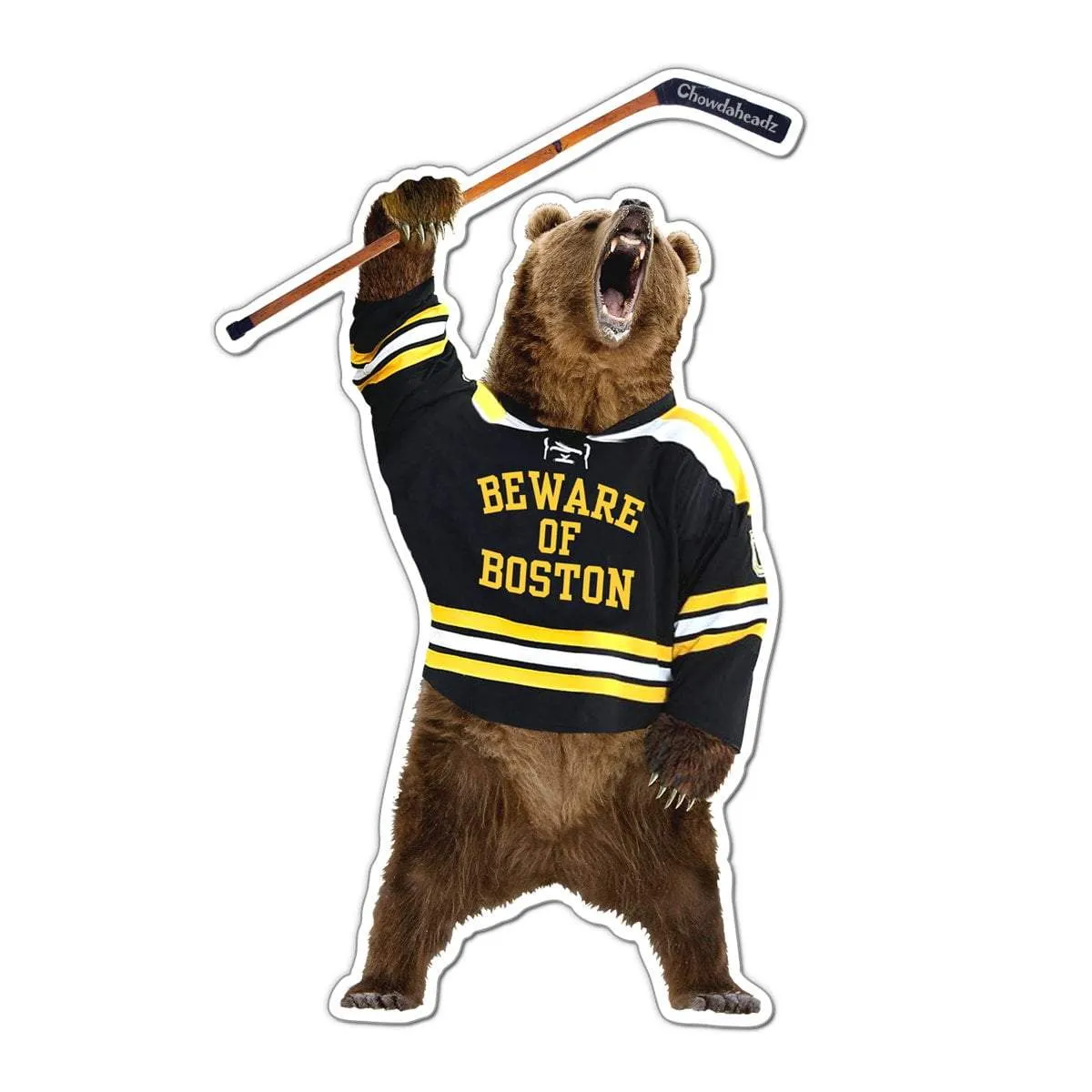 Beware of Boston Bear Sticker
