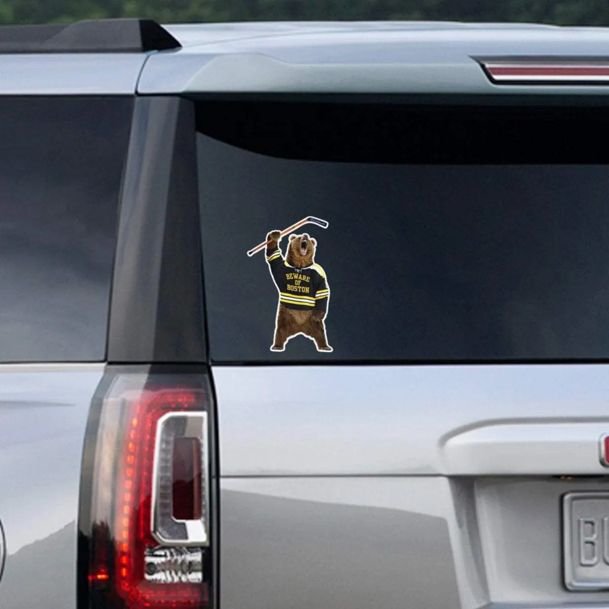 Beware of Boston Bear Sticker
