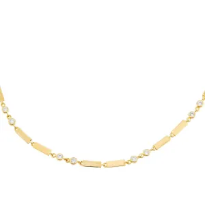 Bezel X Link Necklace