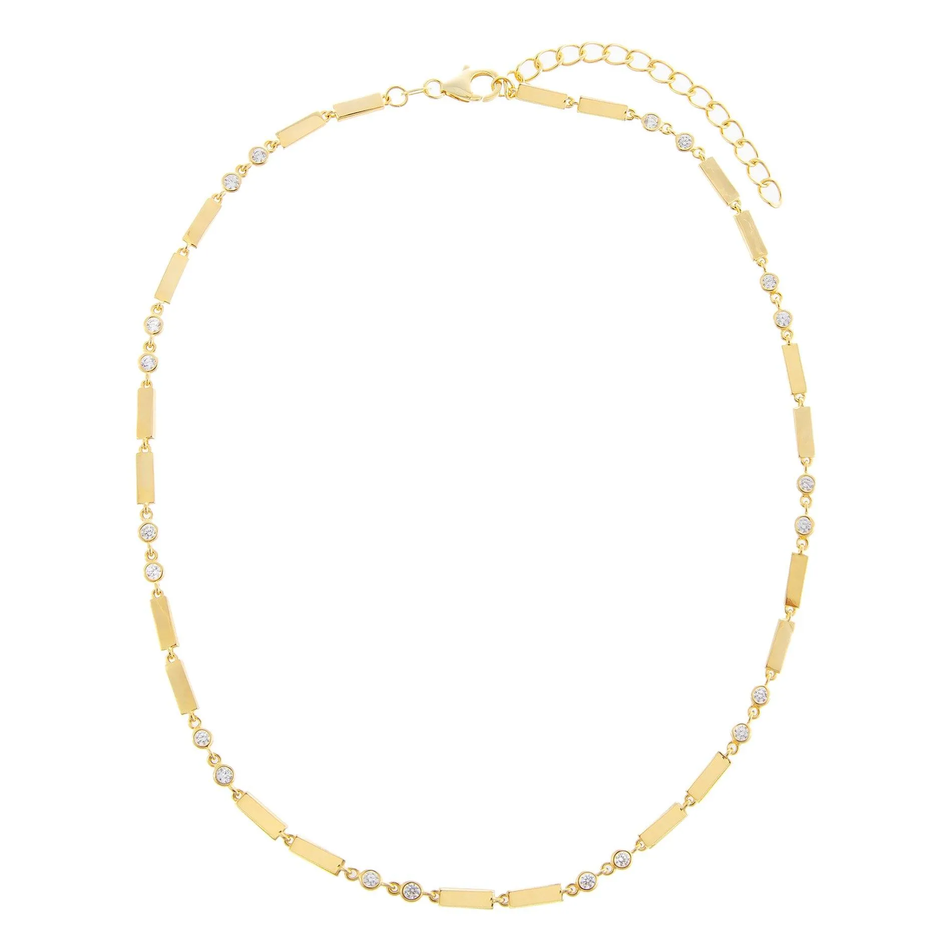 Bezel X Link Necklace