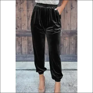 Black Vintage Velvet Joggers: so Chic, You'll  Slay 🖤 Needful Things