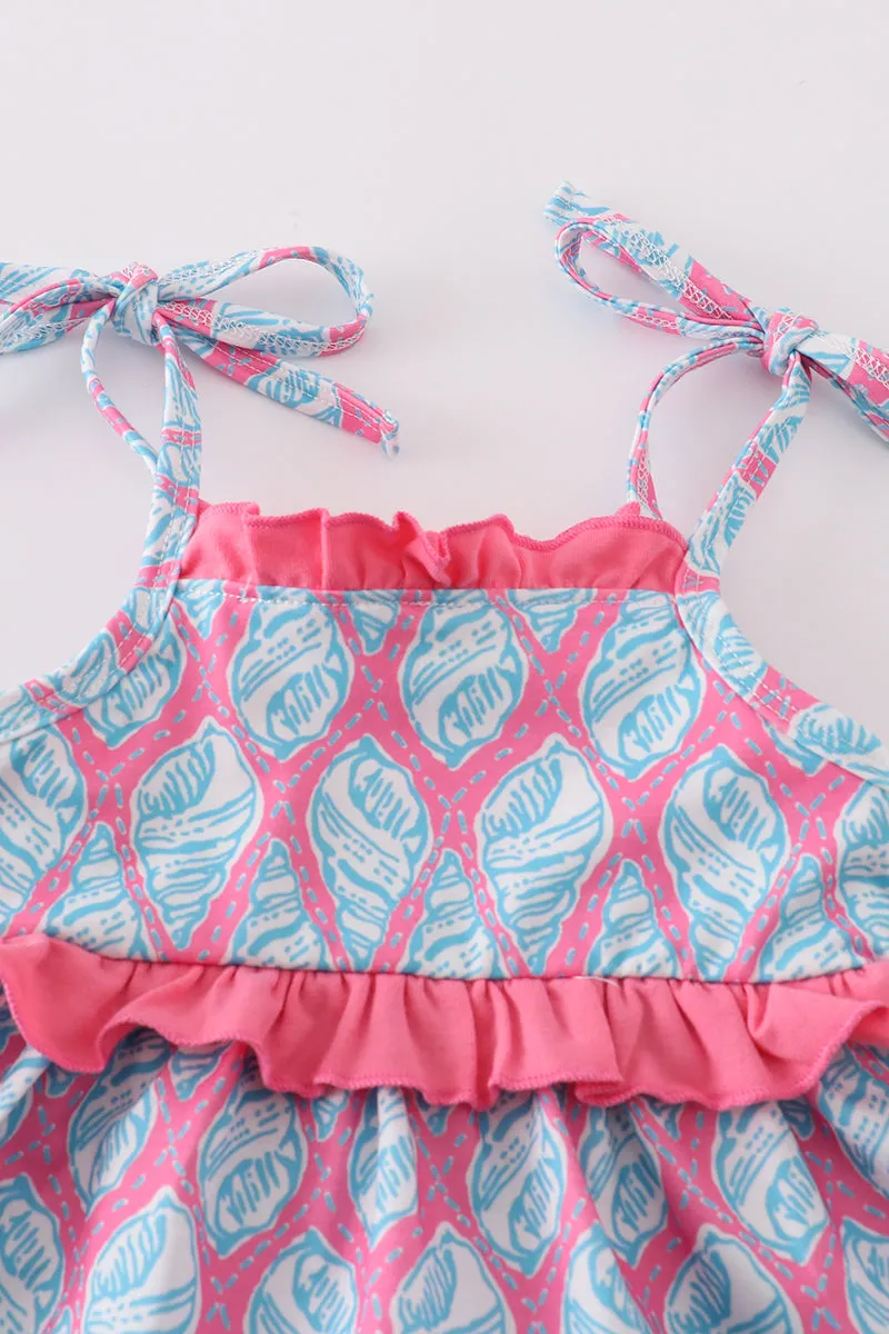 Blue Ribbon Charm Girl Bloomer Set