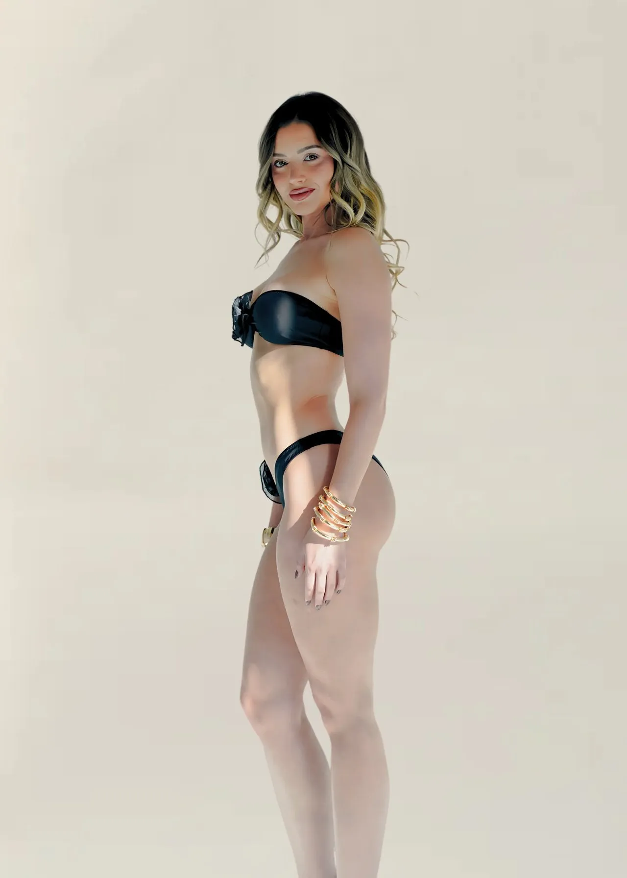 Bonnie Bikini Top in Black