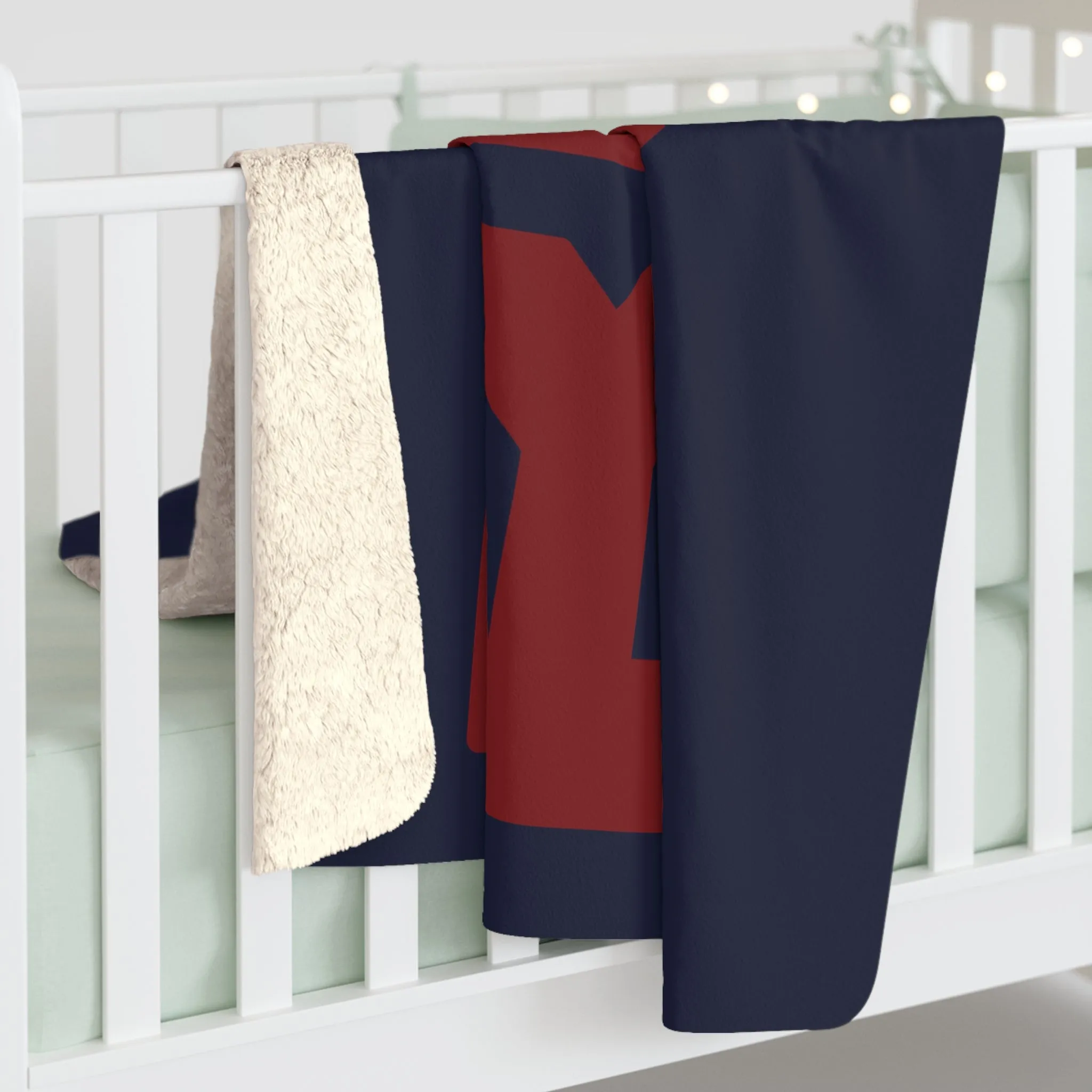 BOS Baseball Point Sherpa Fleece Blanket