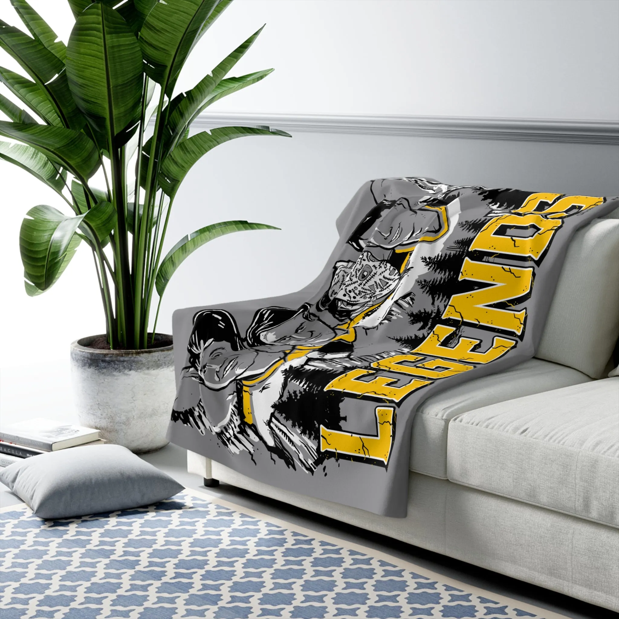 Boston Hockey Legends Sherpa Fleece Blanket