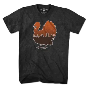 Boston Thanksgiving Turkey Skyline T-Shirt