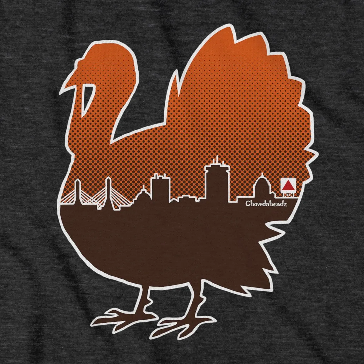 Boston Thanksgiving Turkey Skyline T-Shirt