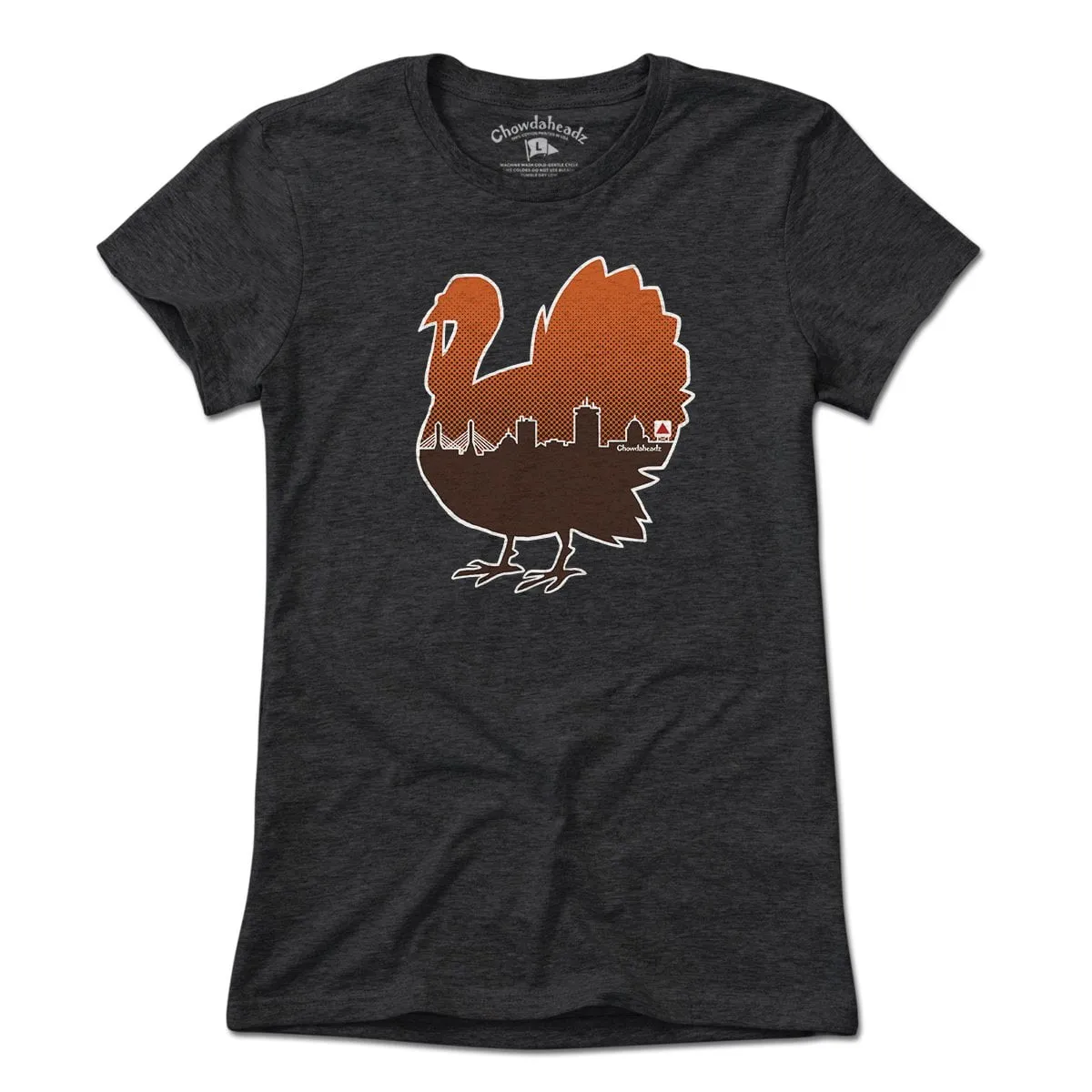Boston Thanksgiving Turkey Skyline T-Shirt