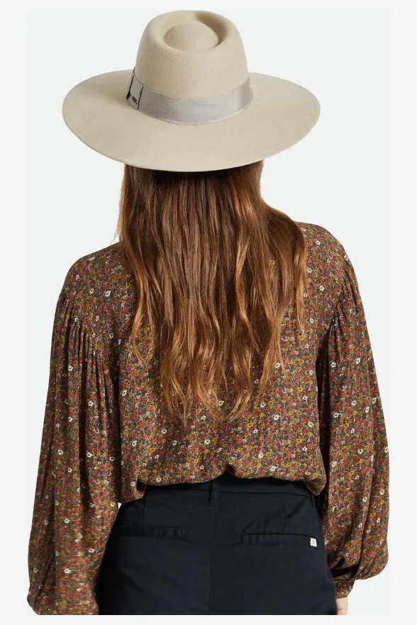 BRIXTON JOANNA FELT HAT - LIGHT FAWN