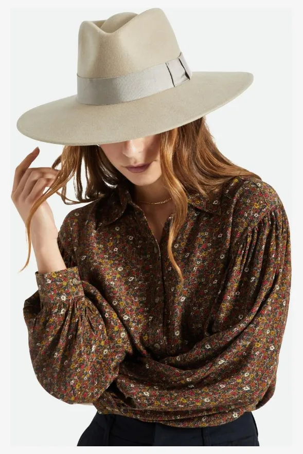 BRIXTON JOANNA FELT HAT - LIGHT FAWN