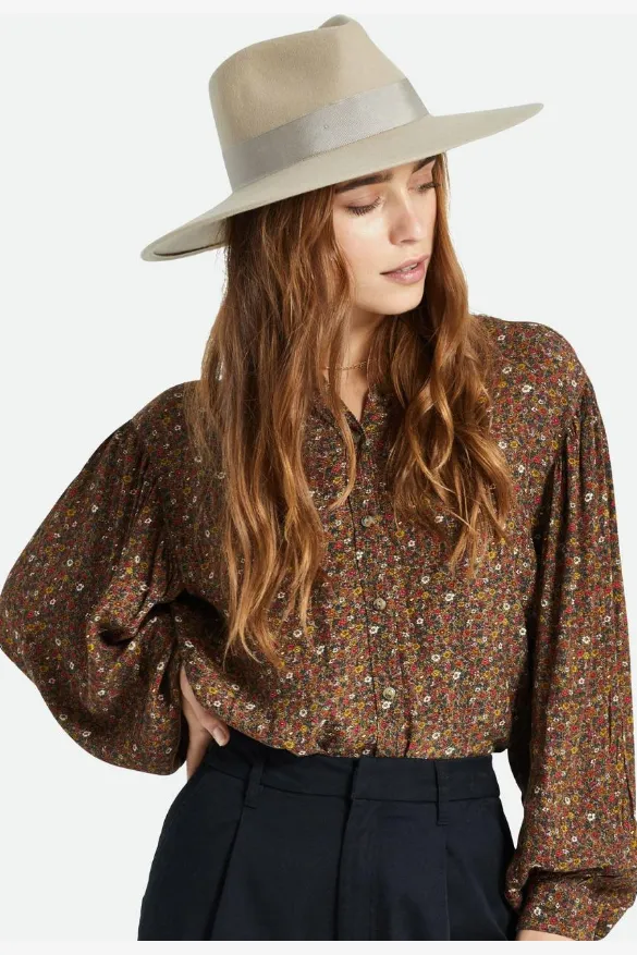 BRIXTON JOANNA FELT HAT - LIGHT FAWN