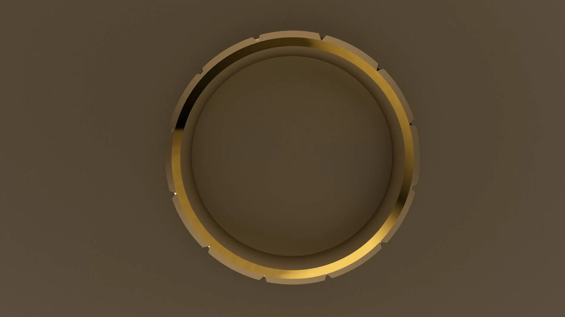 Brushed Yellow Gold 6mm Brick Pattern Wedding Band