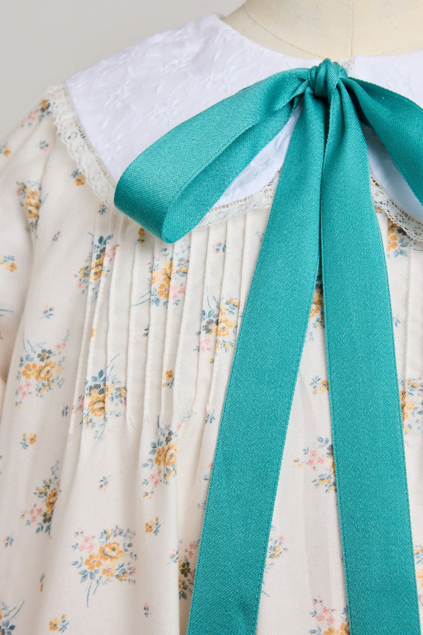 Bubble Dress Long Sleeve in Yellow Roses