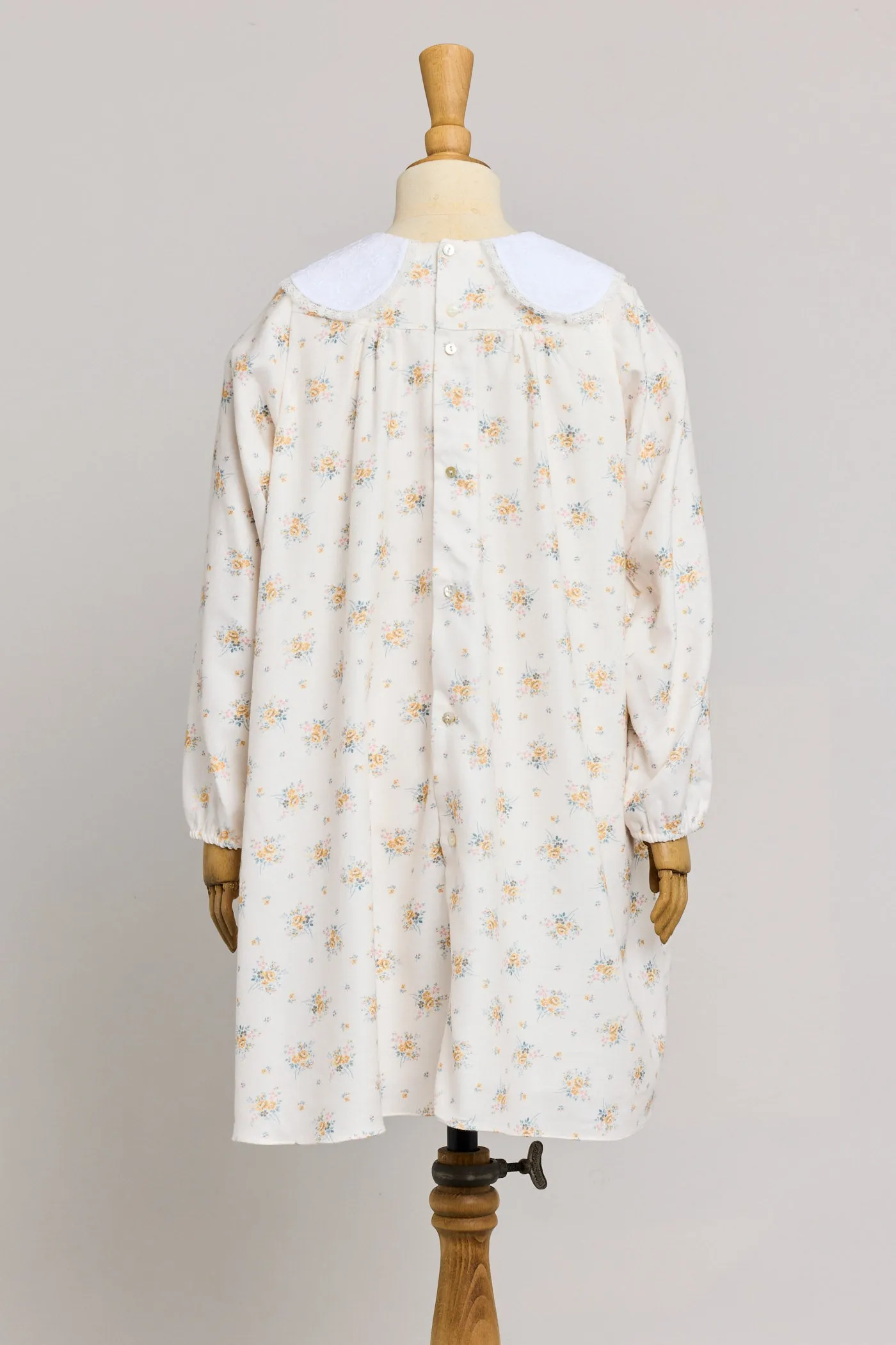 Bubble Dress Long Sleeve in Yellow Roses