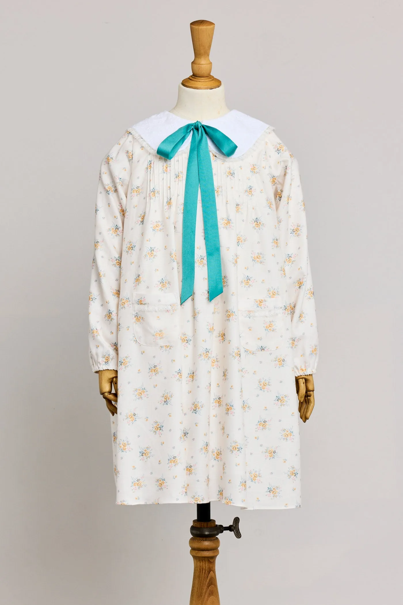 Bubble Dress Long Sleeve in Yellow Roses