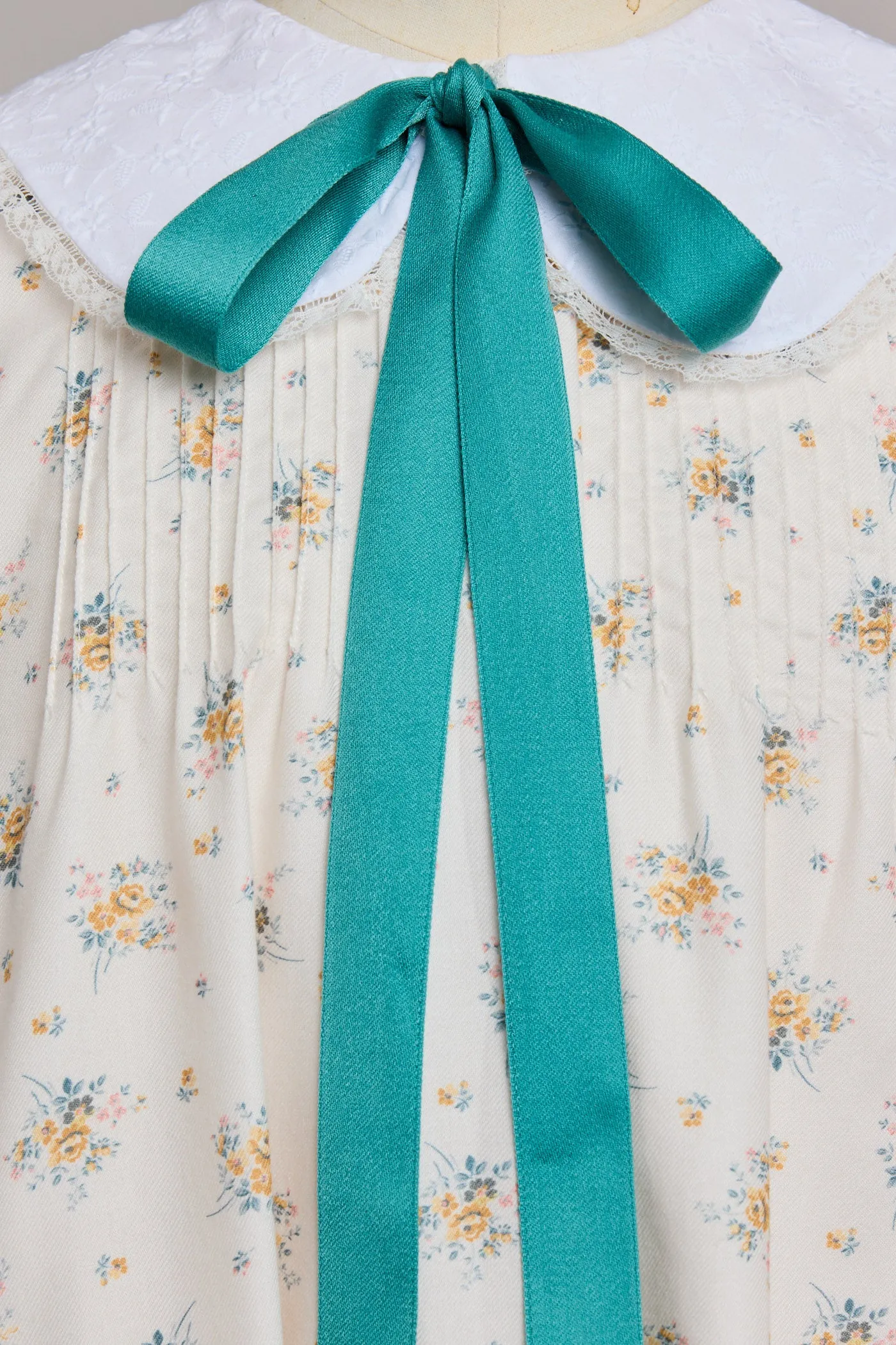 Bubble Dress Long Sleeve in Yellow Roses