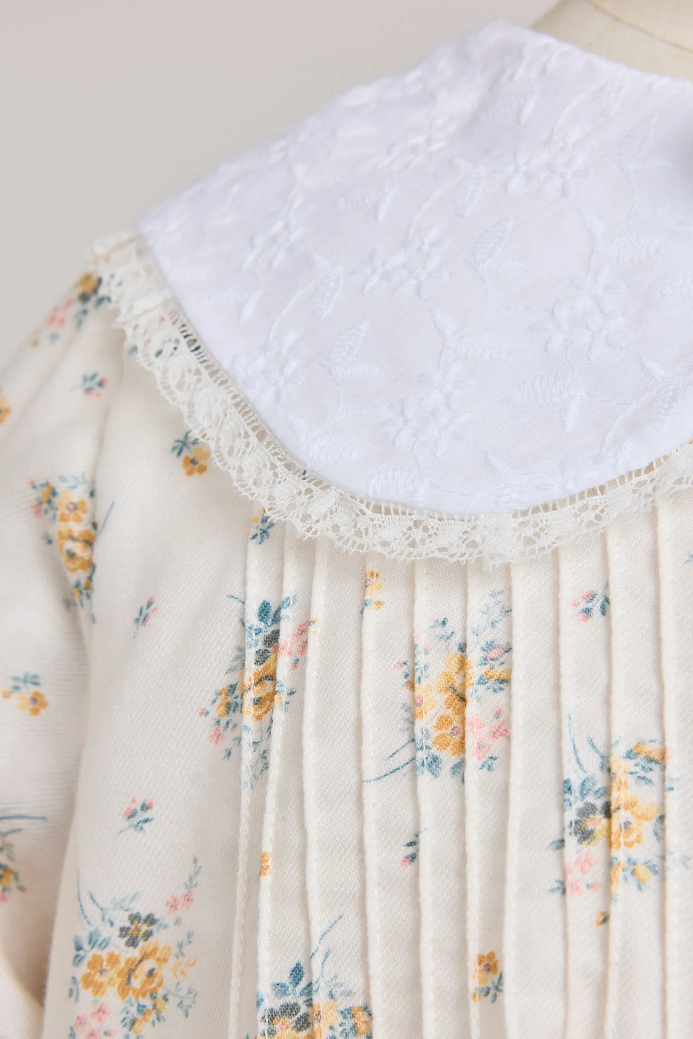 Bubble Dress Long Sleeve in Yellow Roses