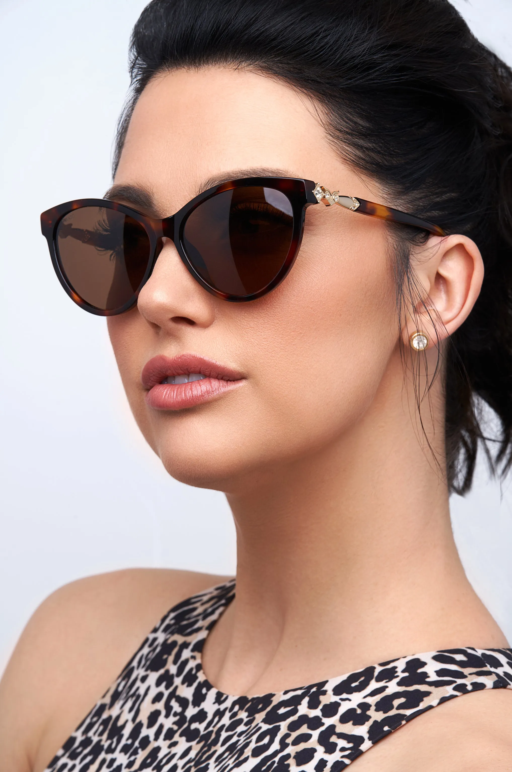 Bubo - Cat-Eye Sunglasses - Black & Tortoise