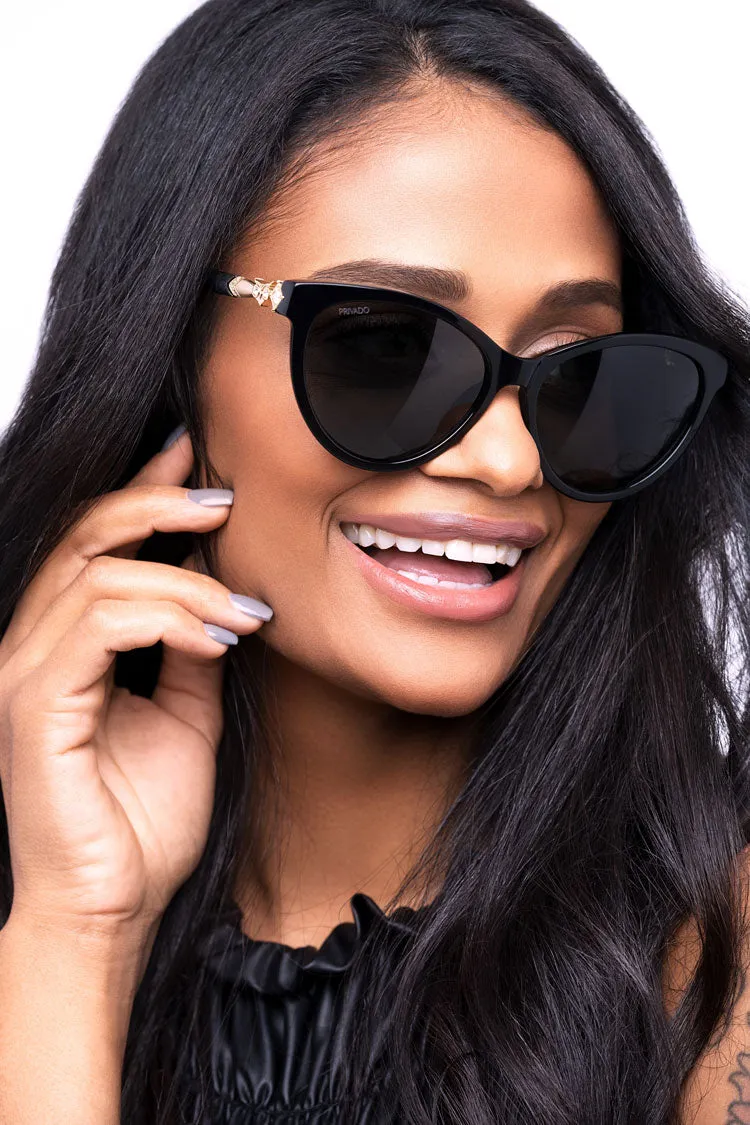 Bubo - Cat-Eye Sunglasses - Black & Tortoise