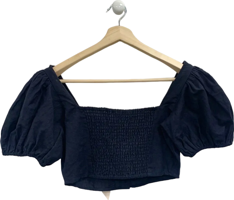 byTiMo Black Puff Sleeve Blouse UK S