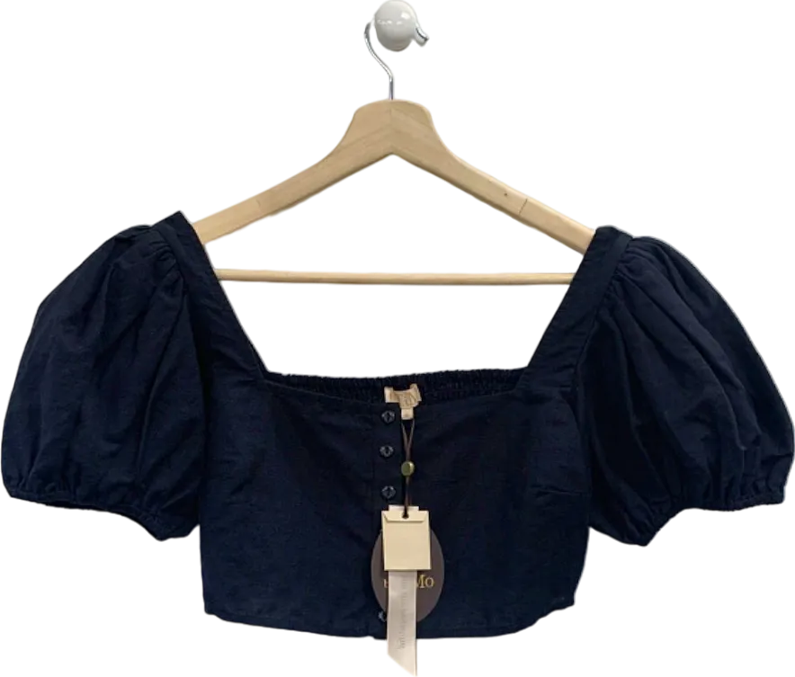 byTiMo Black Puff Sleeve Blouse UK S