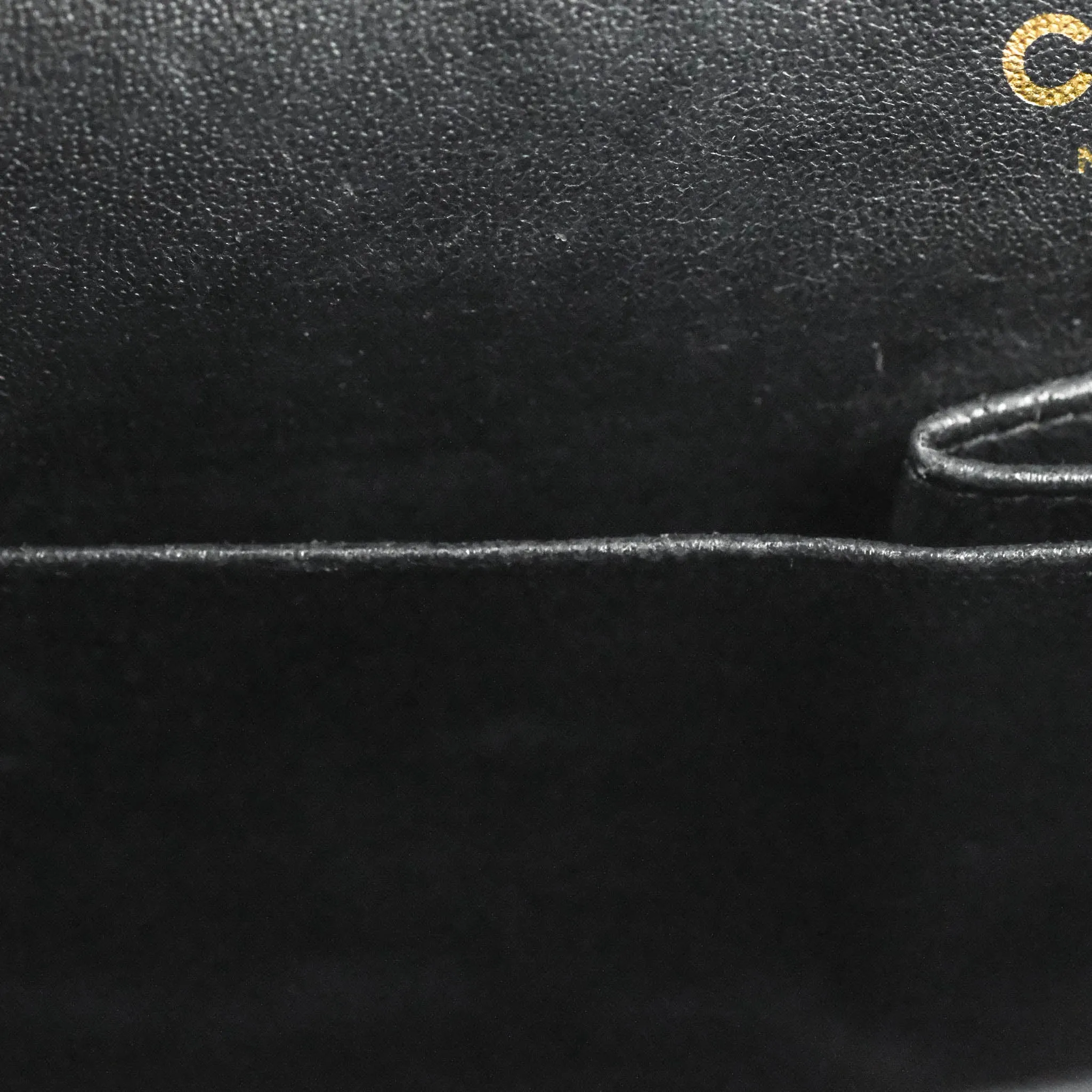 Chanel Classic Medium M/L Flap Black Caviar 24K Gold Hardware