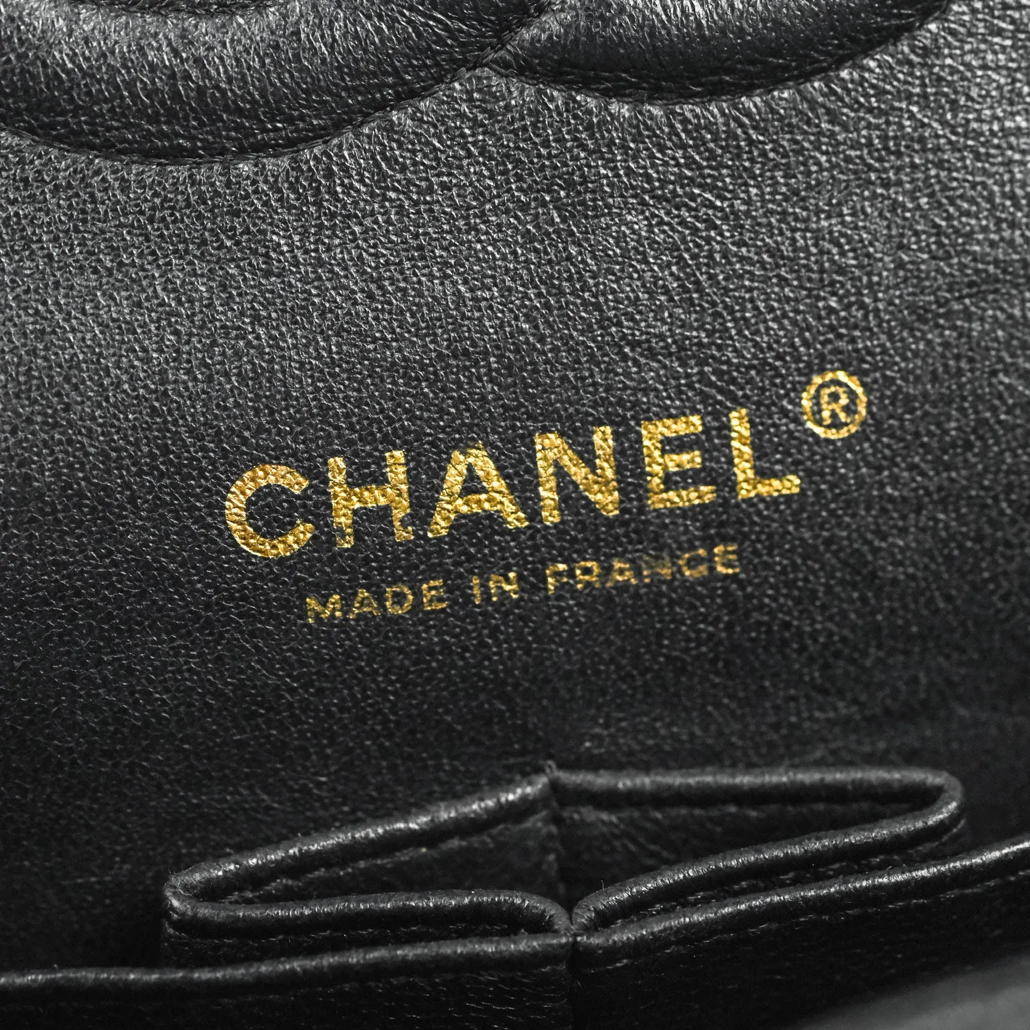 Chanel Classic Medium M/L Flap Black Caviar 24K Gold Hardware