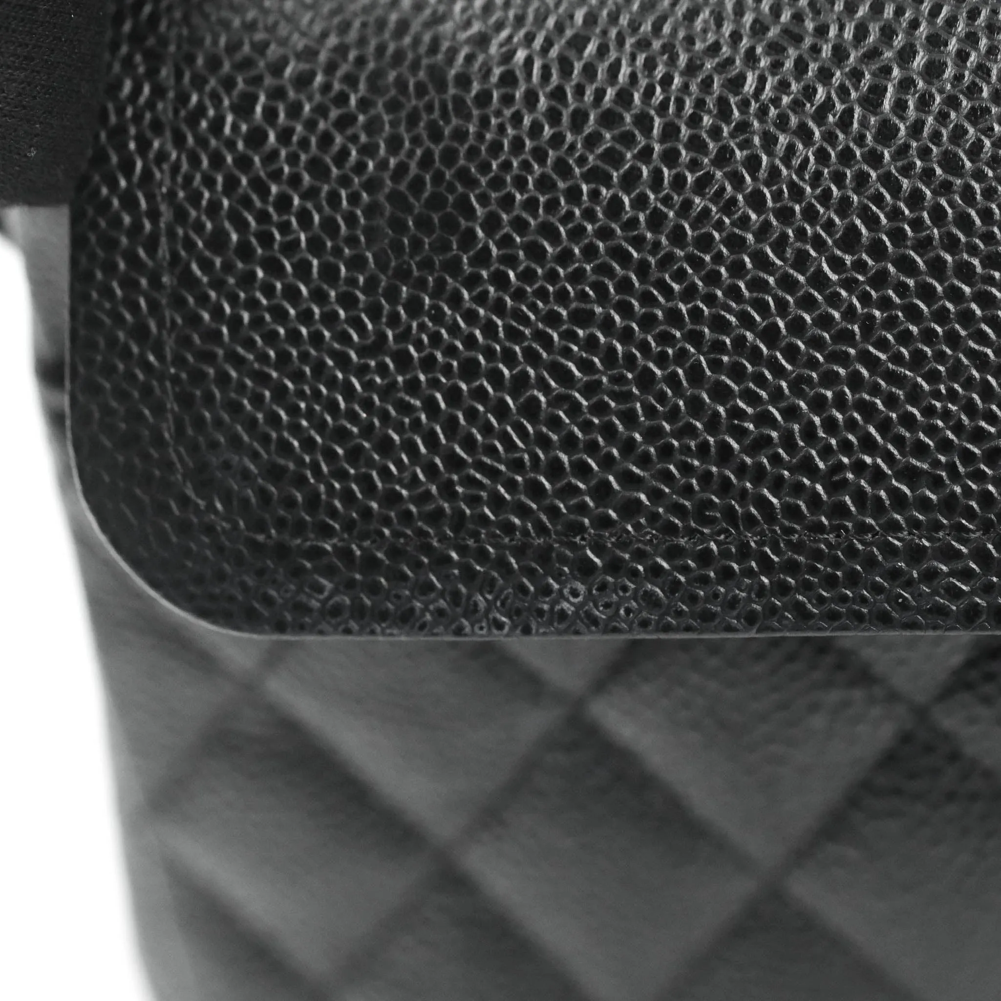 Chanel Classic Medium M/L Flap Black Caviar 24K Gold Hardware
