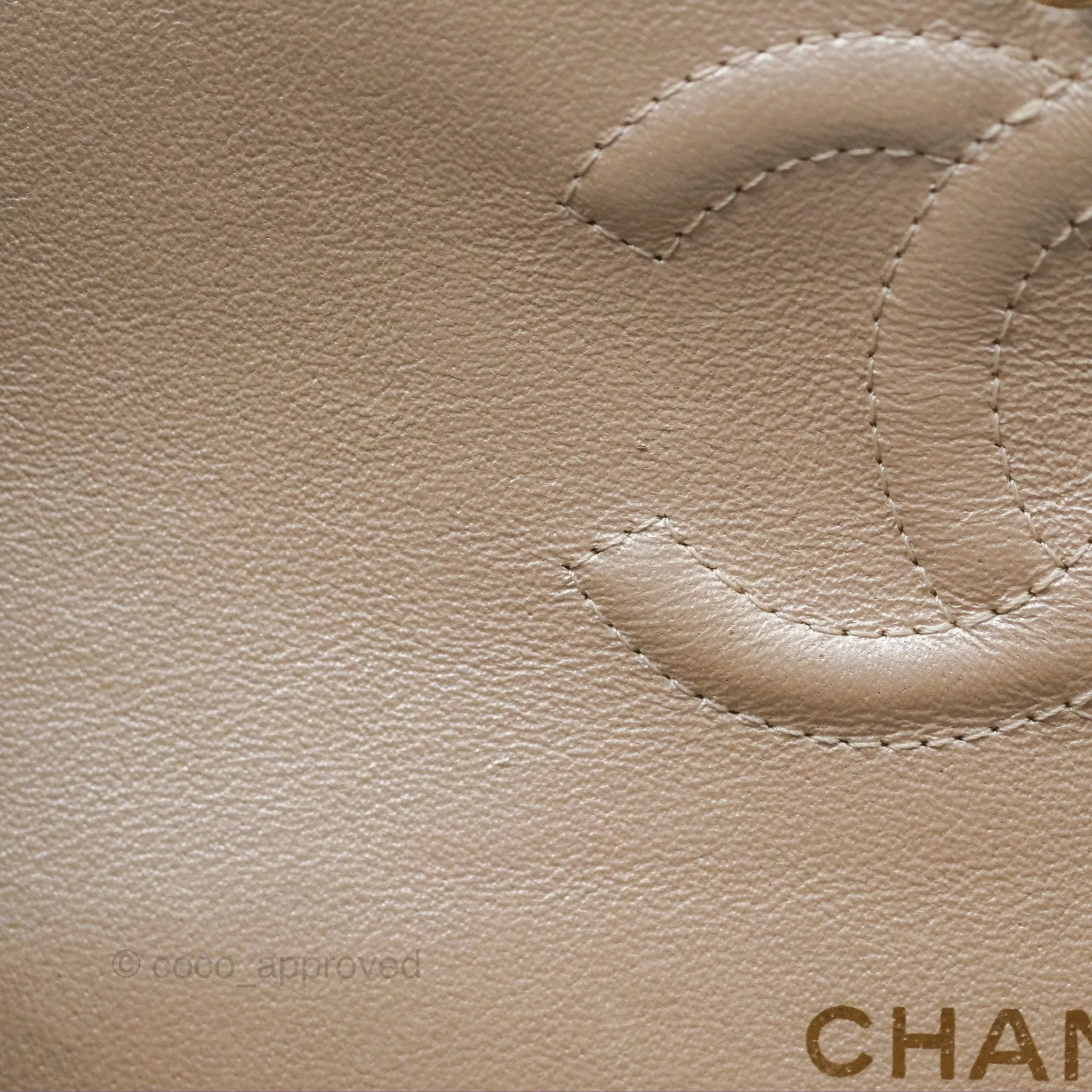 Chanel Classic M/L Medium Double Flap Iridescent Pearly Caviar Aged Gold Hardware⁣⁣