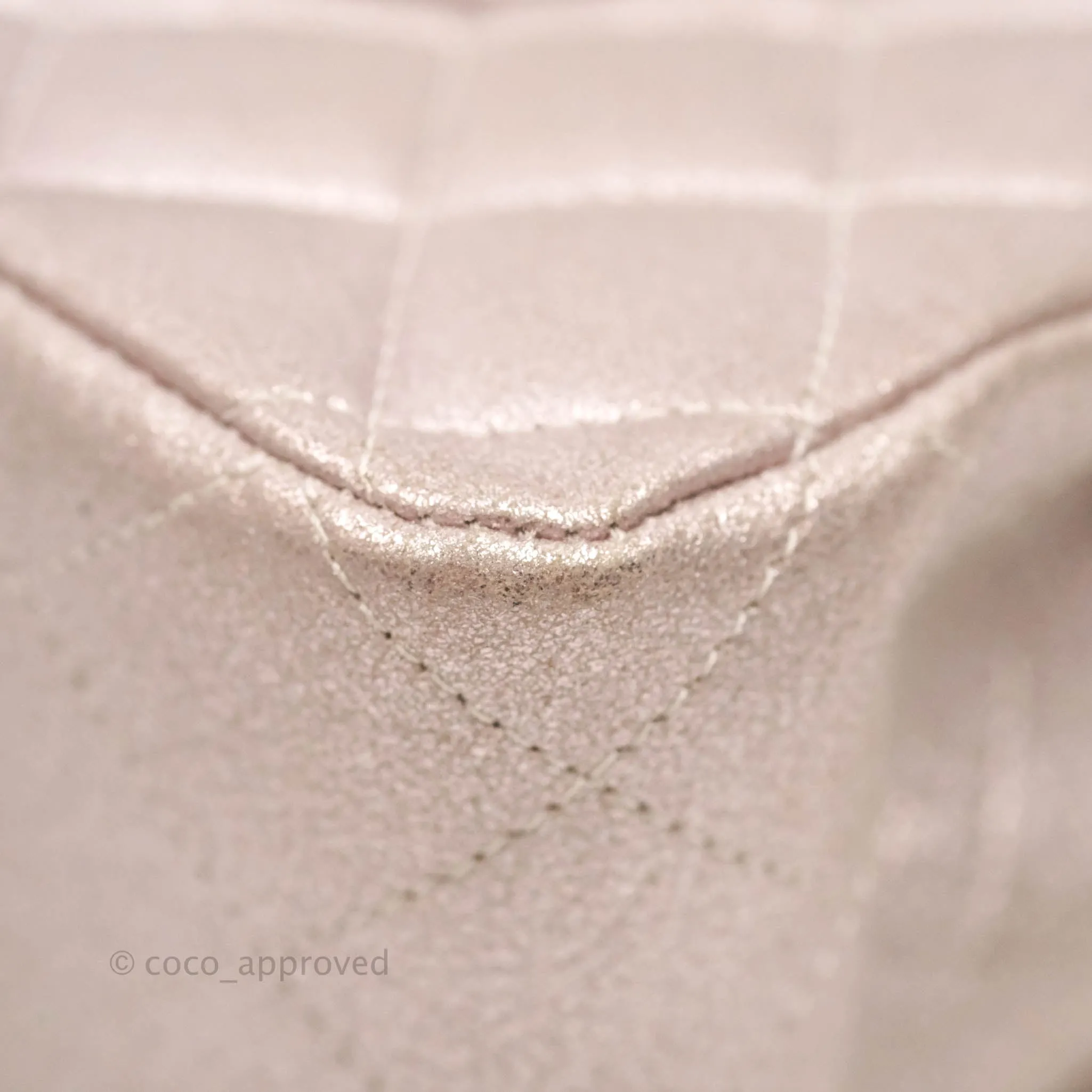 Chanel Classic M/L Medium Double Flap Rose Gold Pink Lambskin Gold Hardware