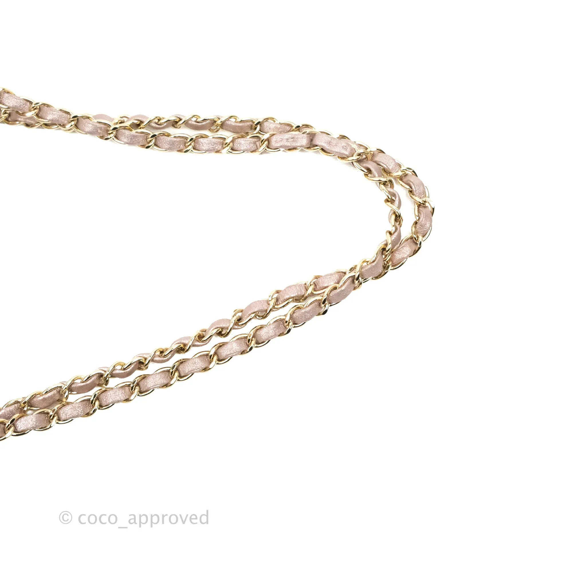 Chanel Classic M/L Medium Double Flap Rose Gold Pink Lambskin Gold Hardware