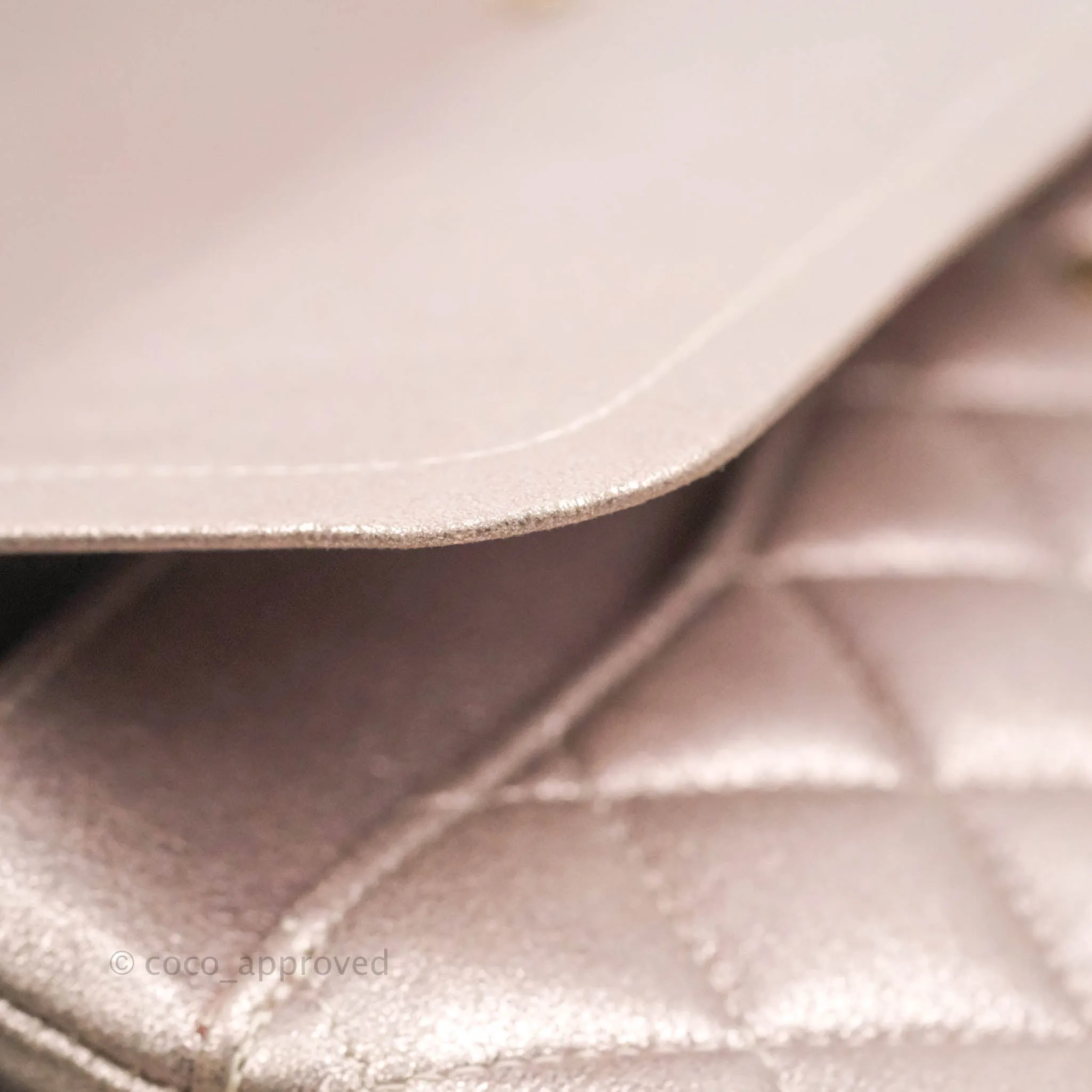 Chanel Classic M/L Medium Double Flap Rose Gold Pink Lambskin Gold Hardware
