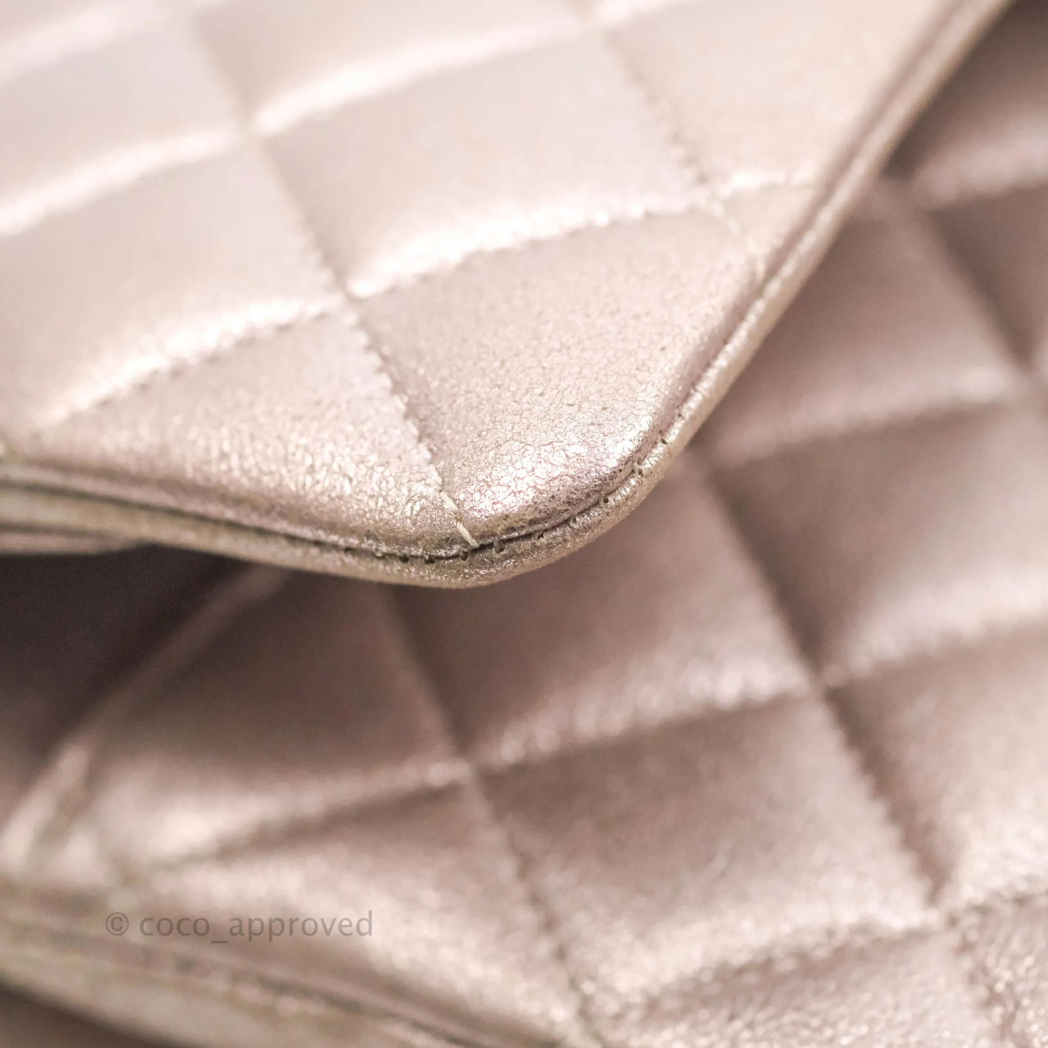Chanel Classic M/L Medium Double Flap Rose Gold Pink Lambskin Gold Hardware