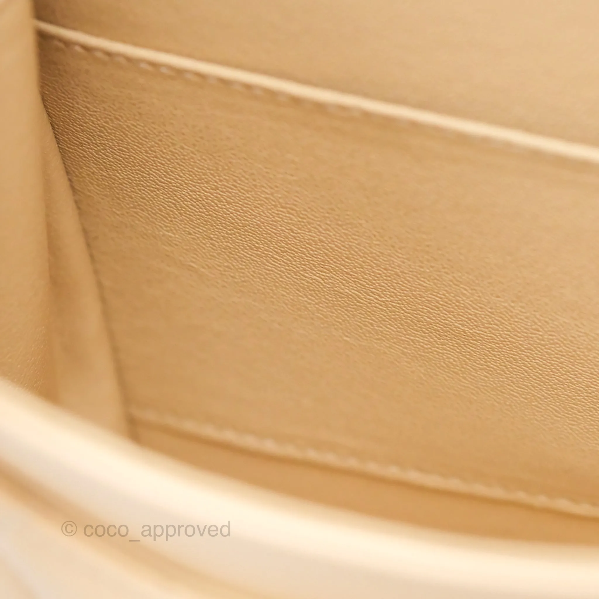 Chanel Classic M/L Medium Flap Quilted Beige Caviar Gold Hardware