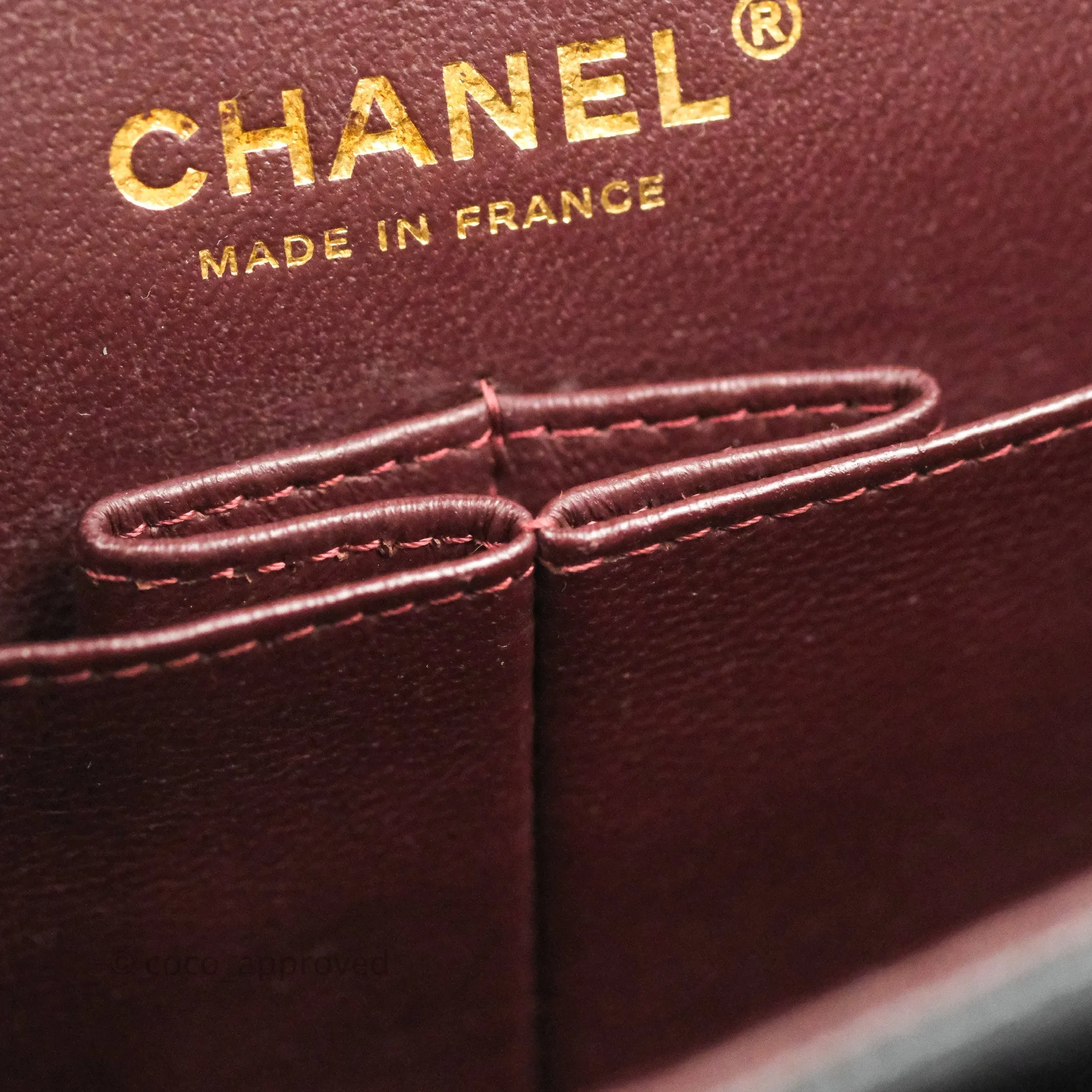 Chanel Classic M/L Medium Flap Quilted Black Caviar Gold Hardware