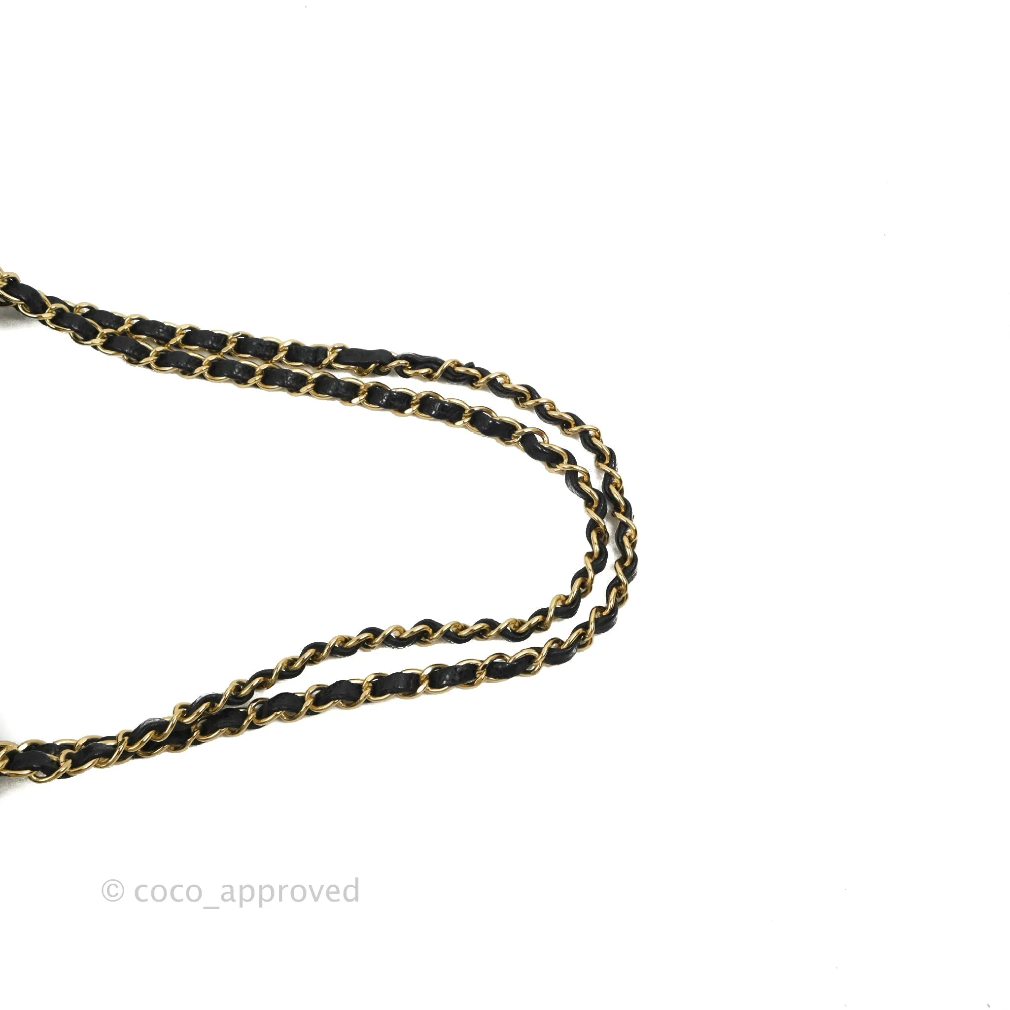 Chanel Classic M/L Medium Flap Quilted Black Caviar Gold Hardware