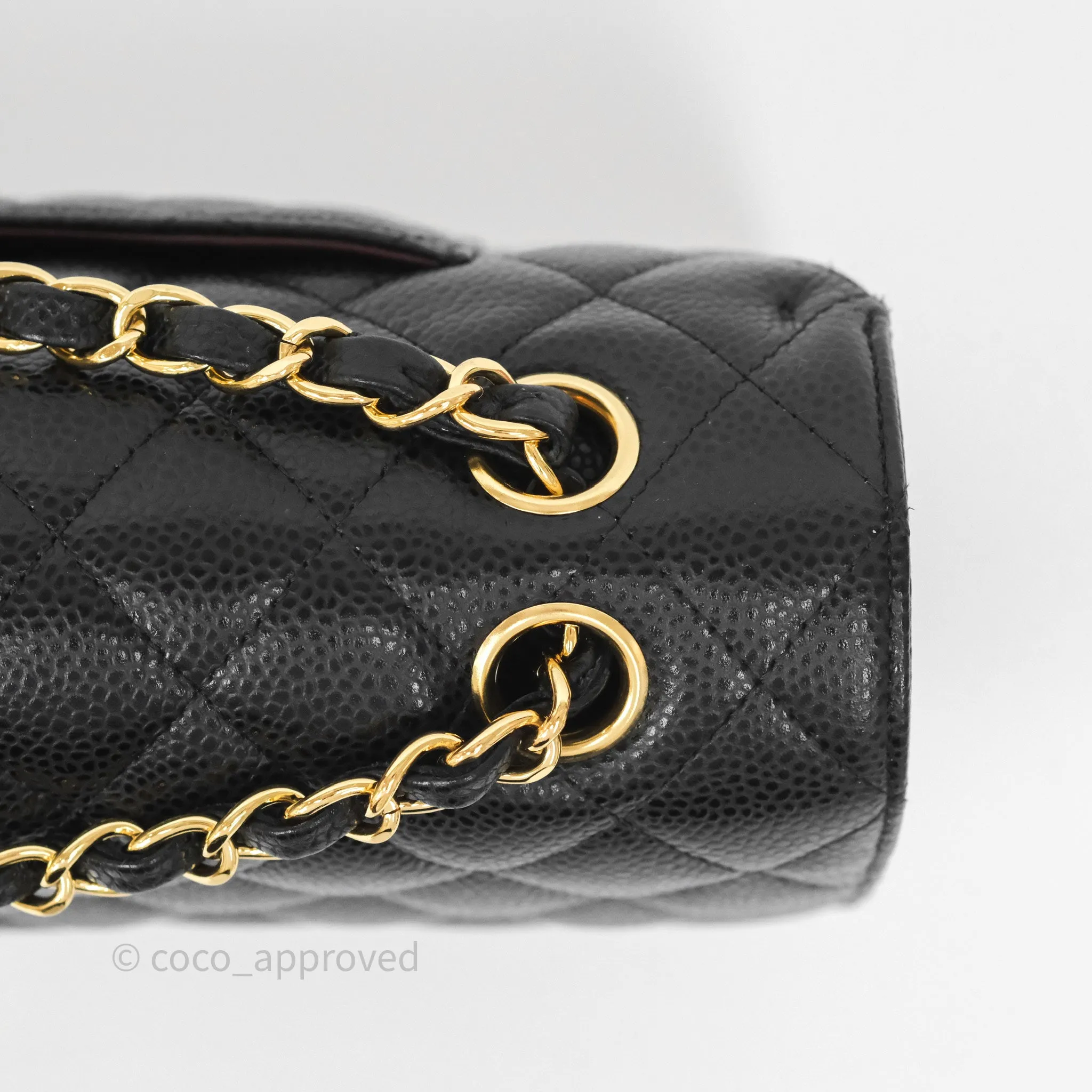 Chanel Classic M/L Medium Flap Quilted Black Caviar Gold Hardware