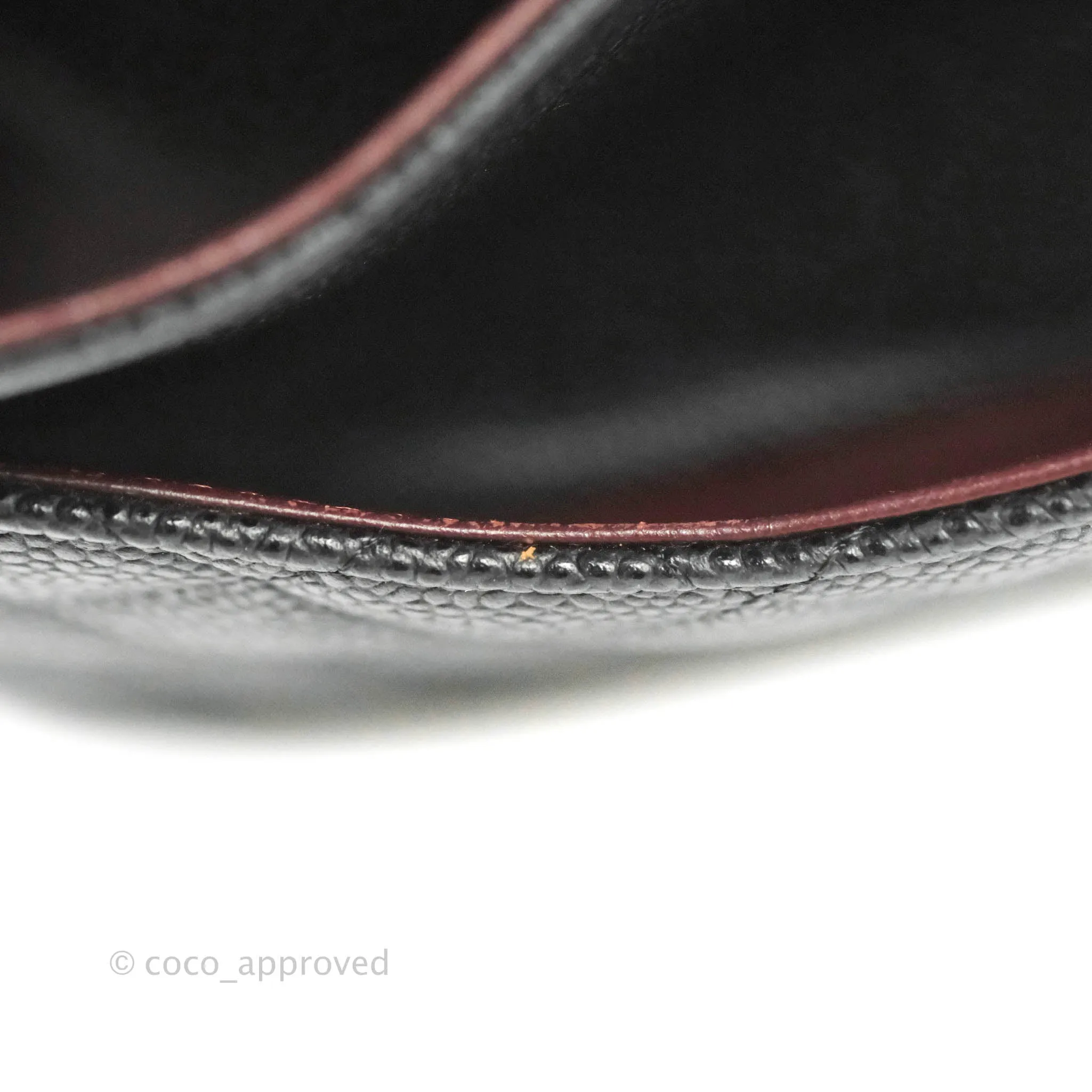 Chanel Classic M/L Medium Flap Quilted Black Caviar Silver Hardware