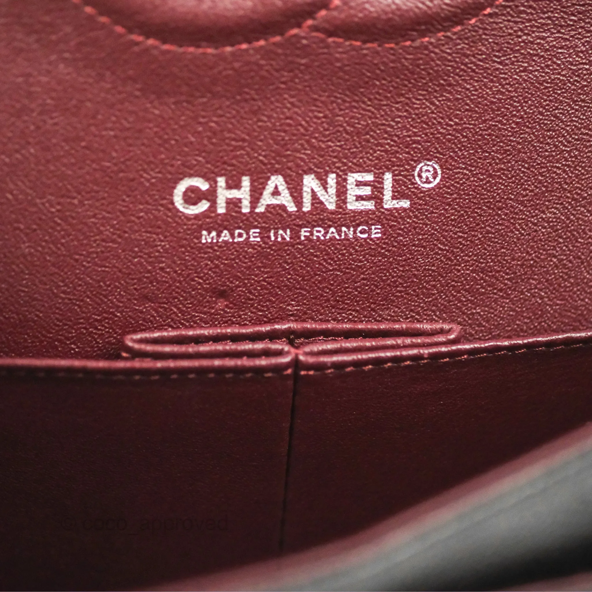 Chanel Classic M/L Medium Flap Quilted Black Caviar Silver Hardware