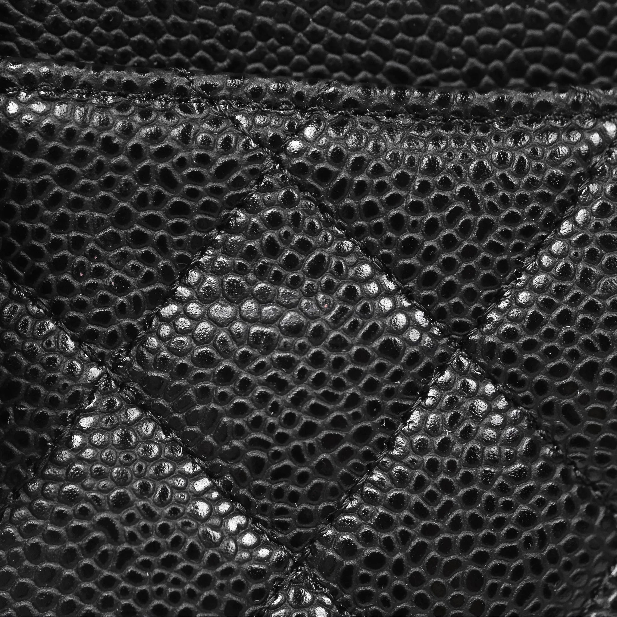 Chanel Classic M/L Medium Flap Quilted Black Caviar Silver Hardware