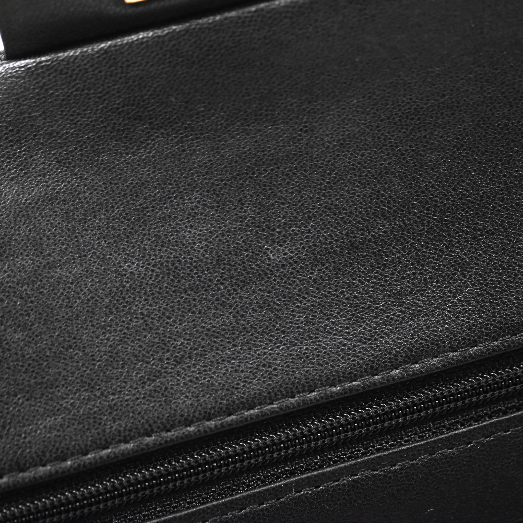 Chanel Classic M/L Medium Flap Quilted Black Lambskin Gold Hardware