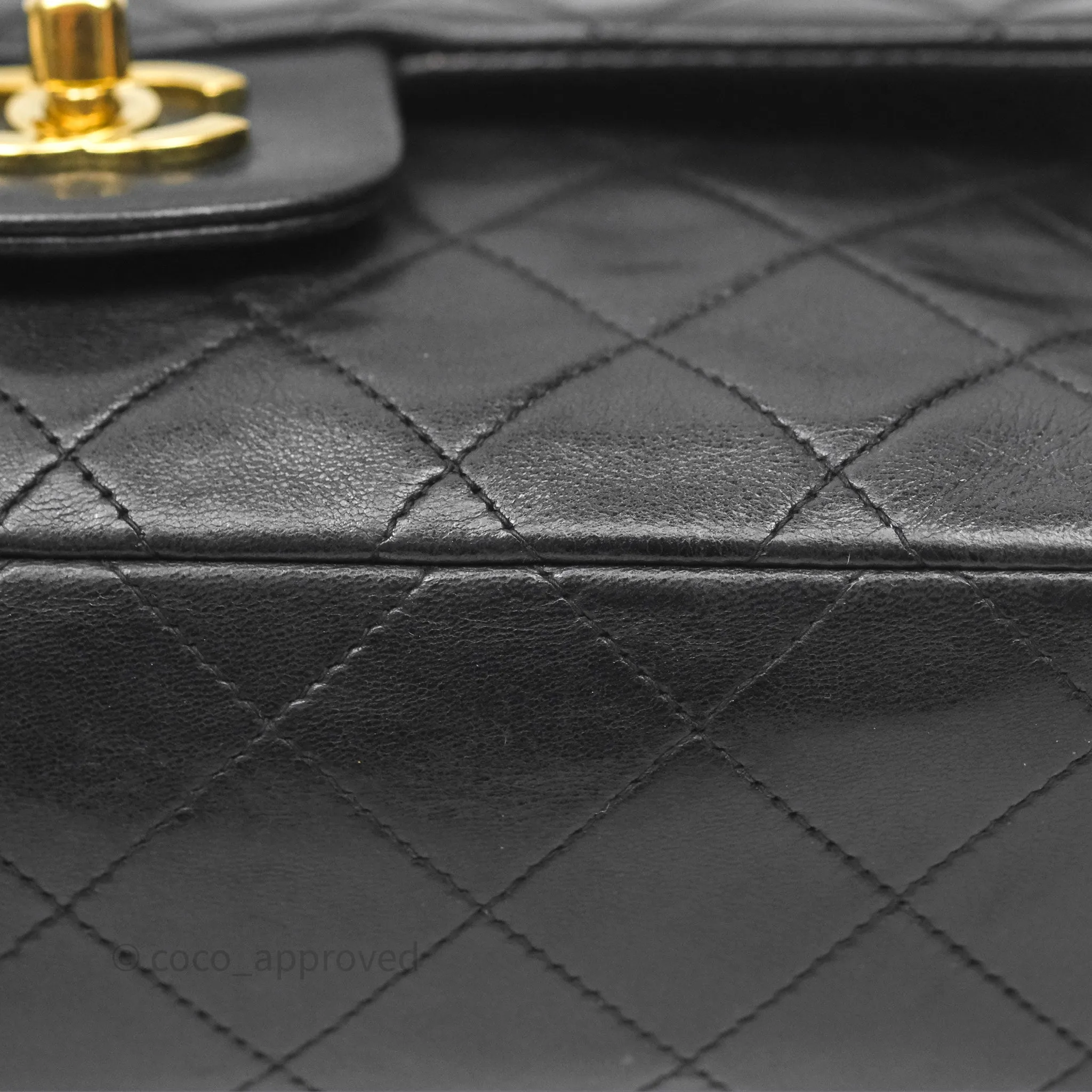 Chanel Classic Vintage Small Flap Black Lambskin 24K Gold Hardware