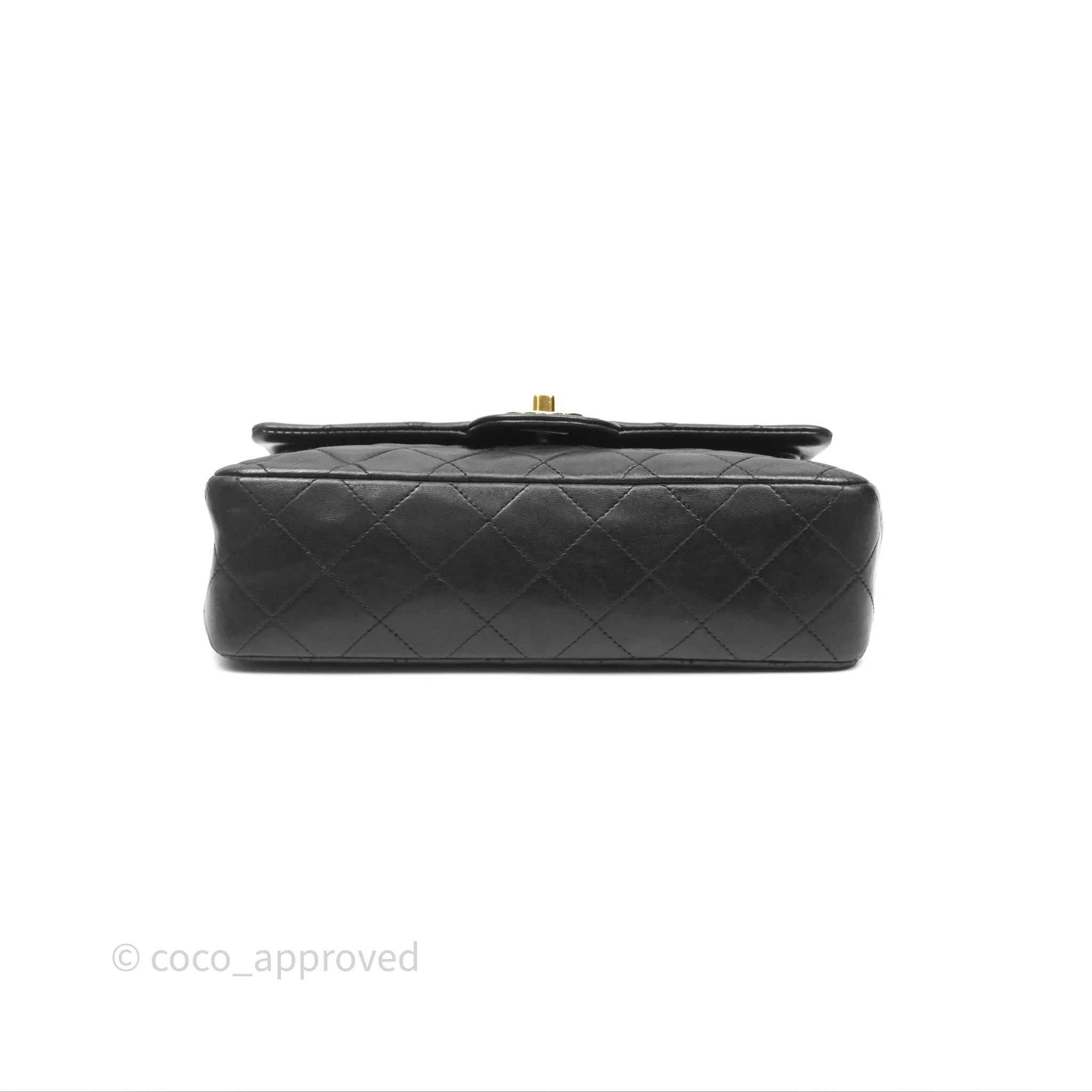 Chanel Classic Vintage Small Flap Black Lambskin 24K Gold Hardware